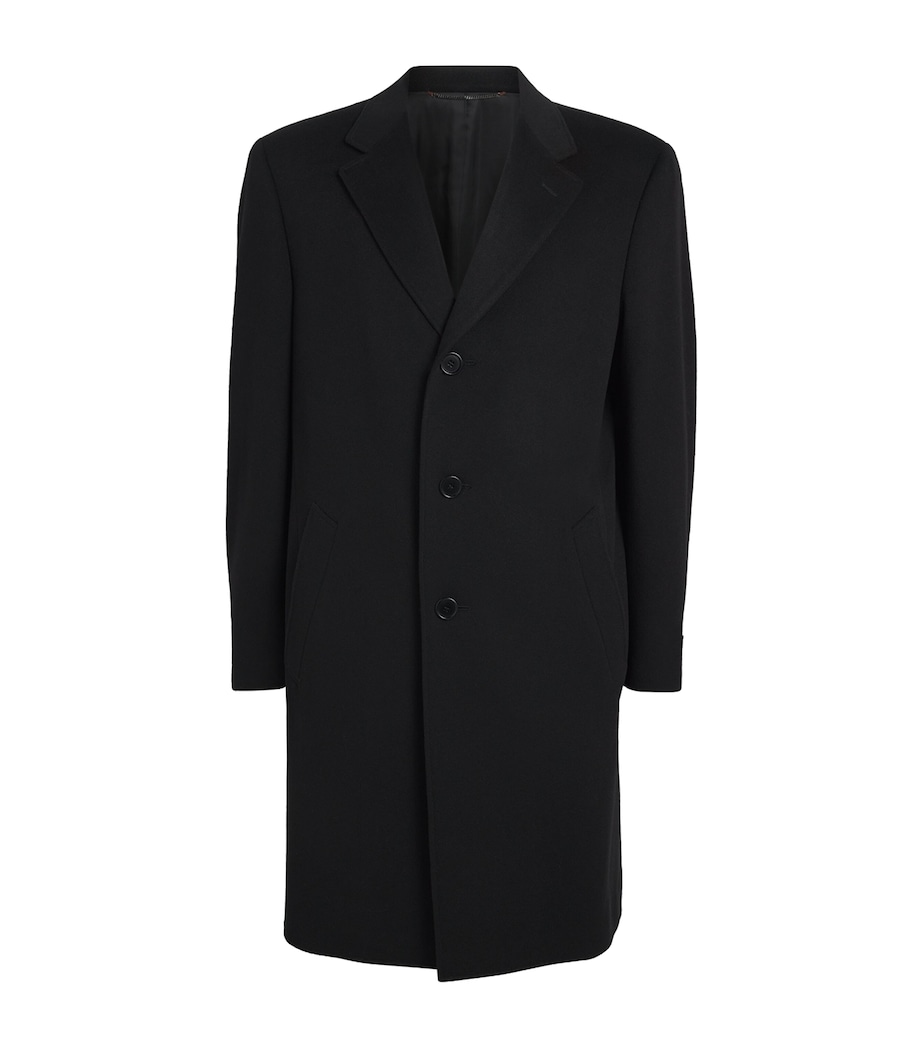 Wool-Cashmere Overcoat 100 BLACK Image 1