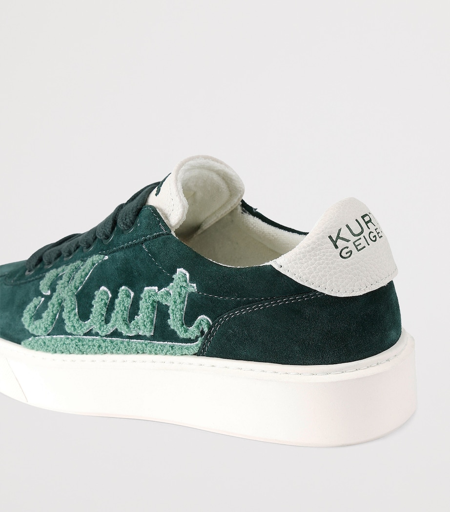 Appliqué Albion Retro Sneakers GREEN Image 4