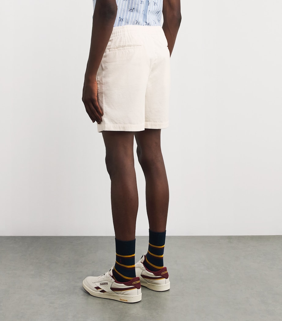Cotton Corduroy Polo Prepster Shorts WHITE Image 4