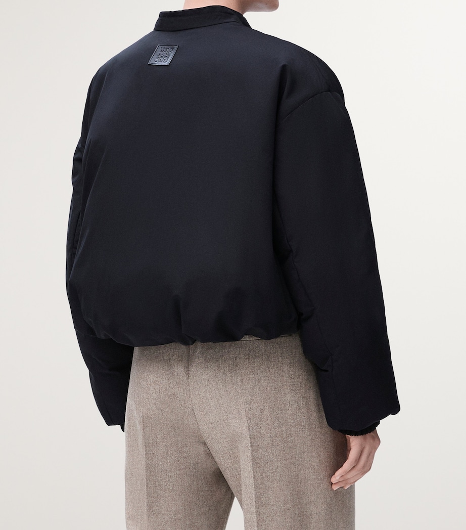 LOEWE Womens Shell Water-Repellent Puffer Jacket Black Image 5