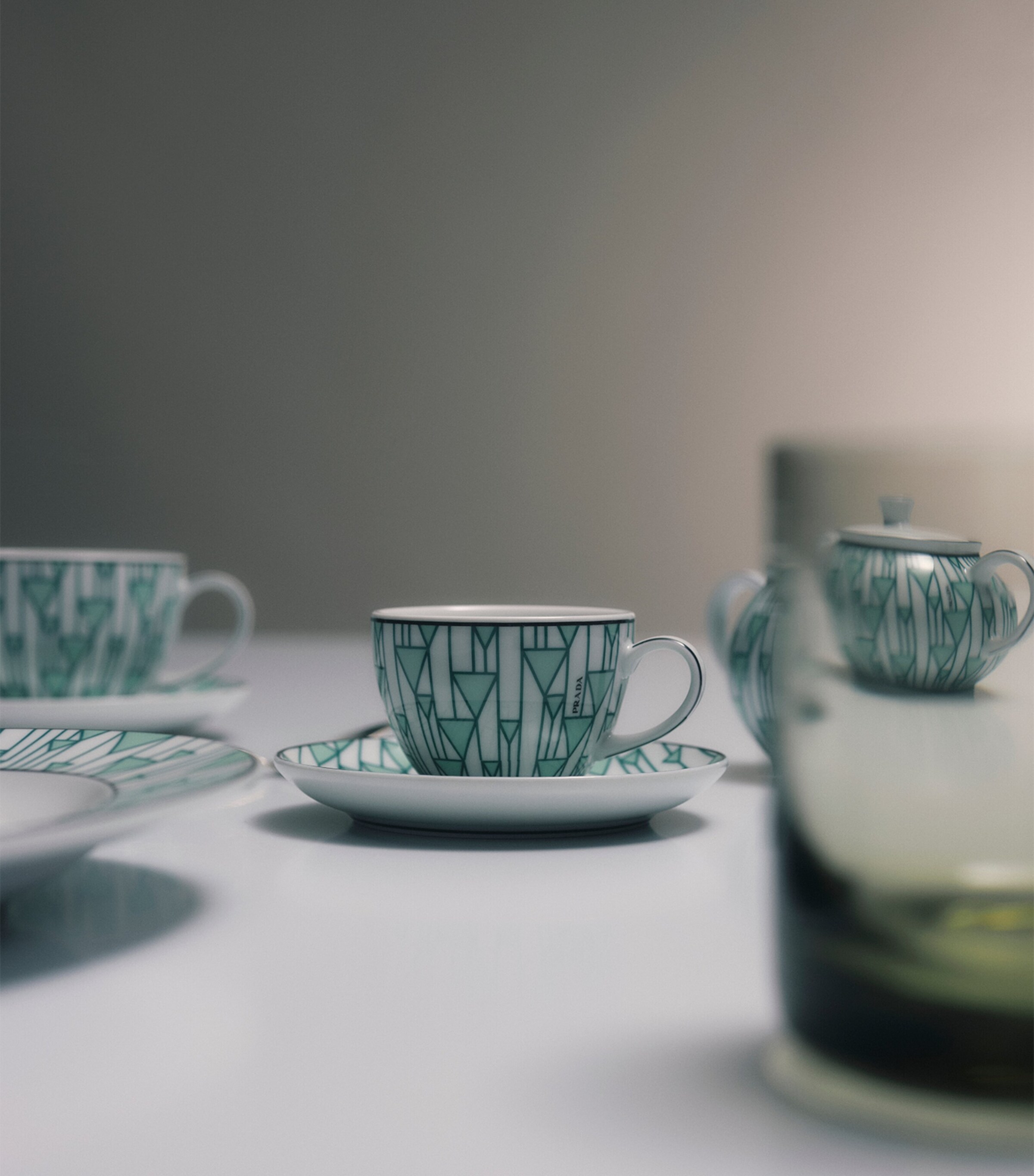 Prada Vienna Espresso Cup and Saucer (Set of 4) | Harrods UK