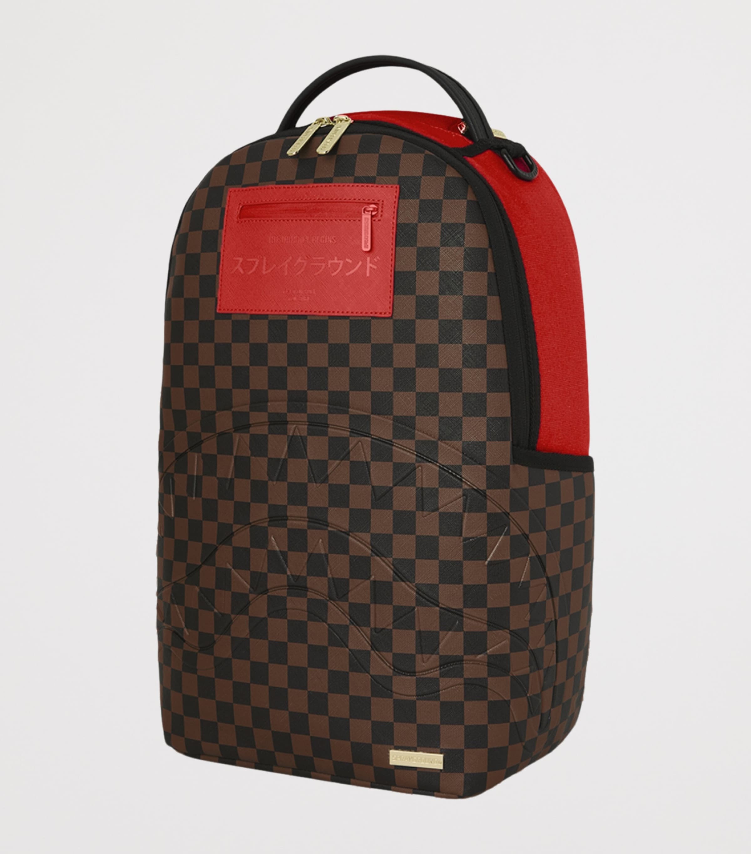 Sprayground Embossed Smile Redemption Backpack Red Redemption Image 5