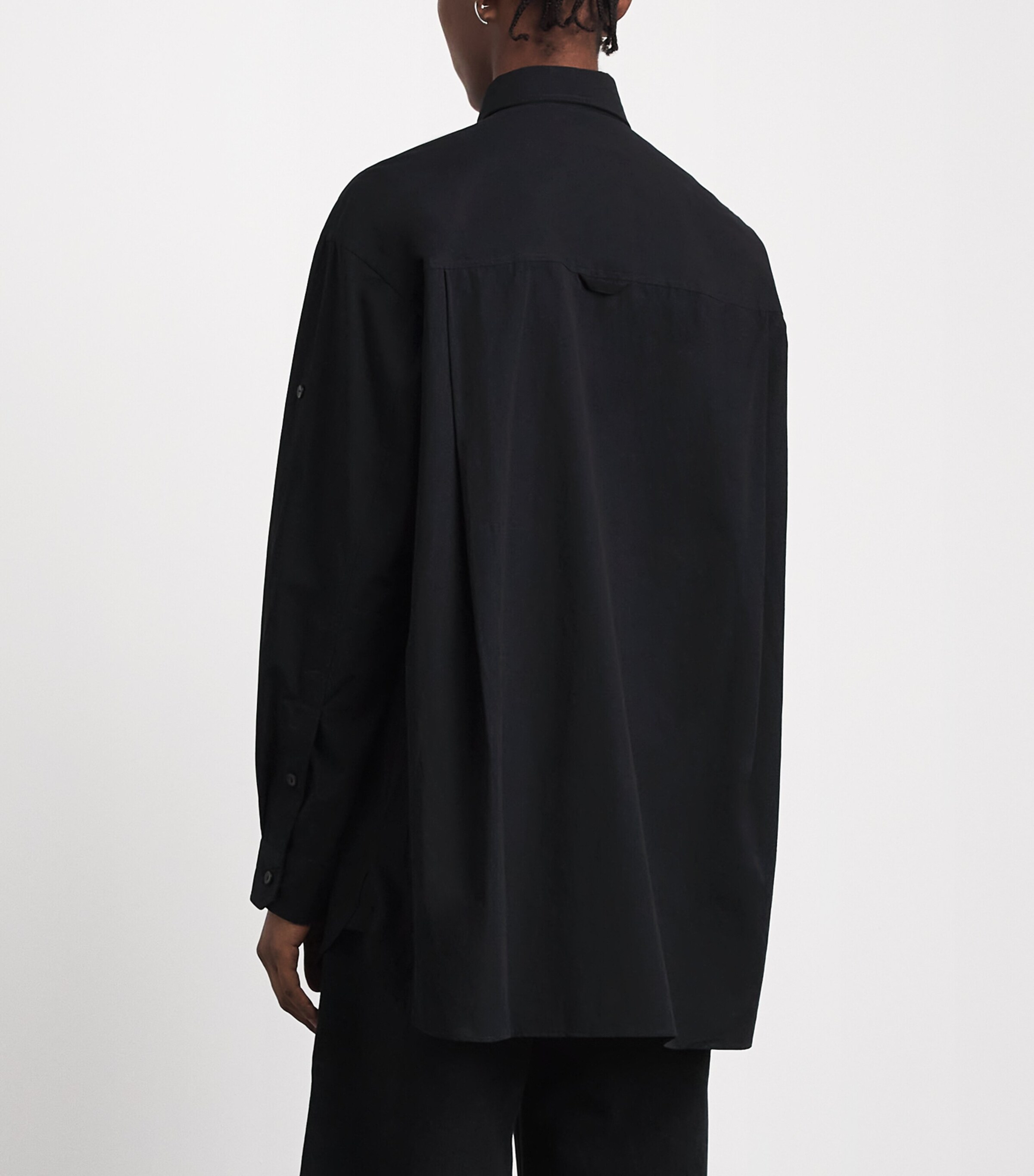 AGOLDE Womens x Maria McManus Organic Cotton Poplin Shirt Black Image 5