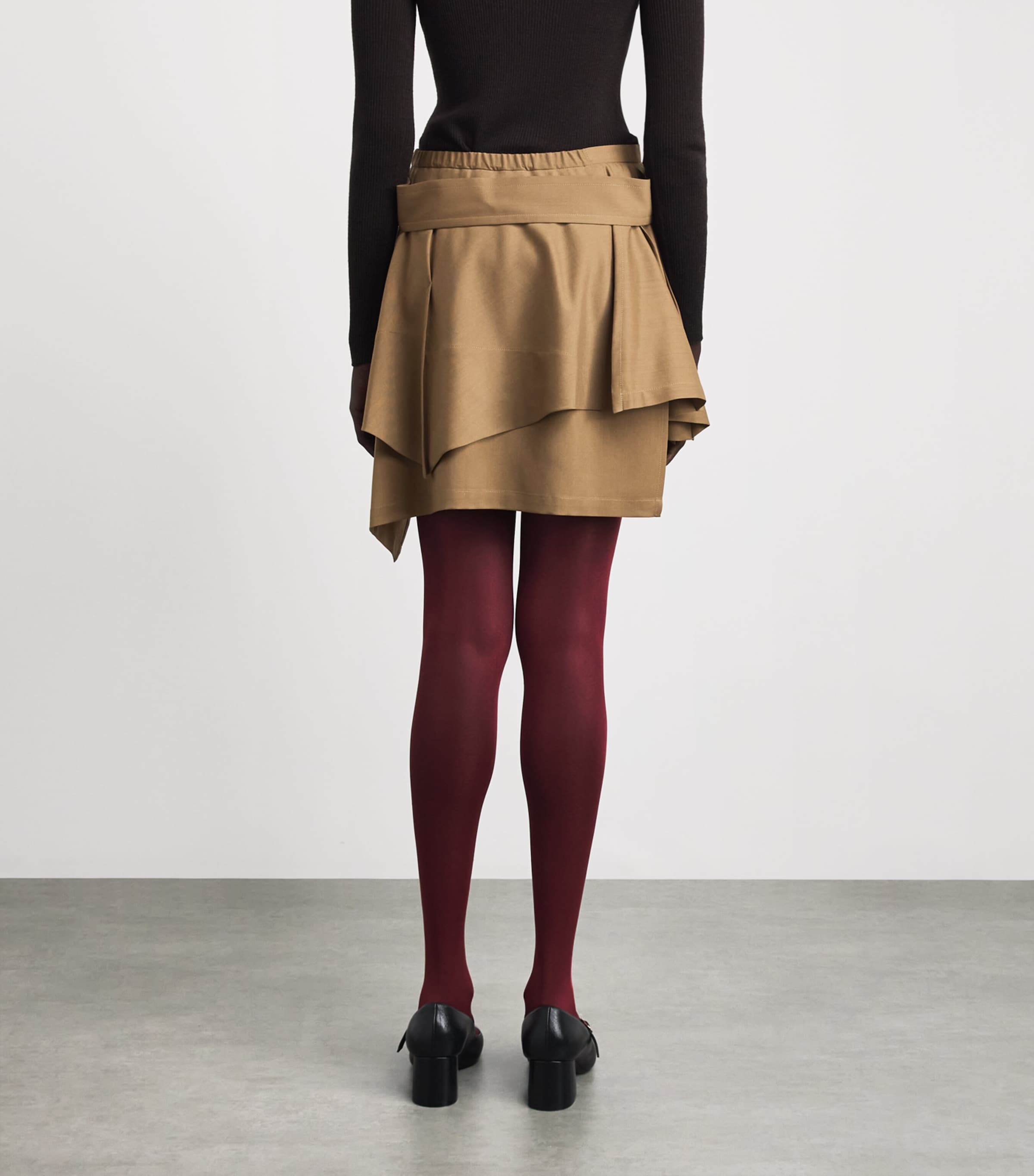 Vivienne Westwood Womens Wool Meghan Kilt Camel Image 5