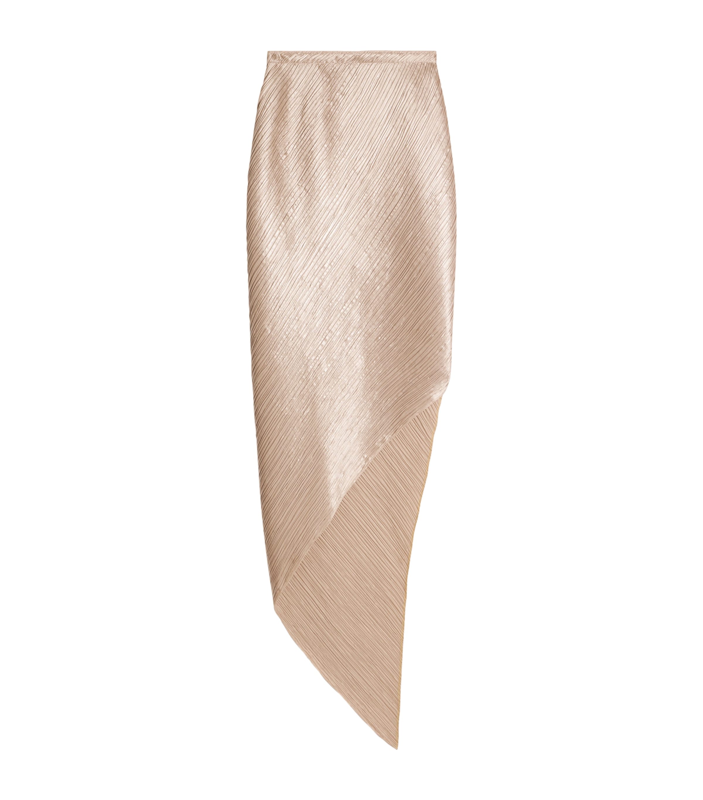 Schiaparelli Womens Pleated Midi Skirt Nude Image 6