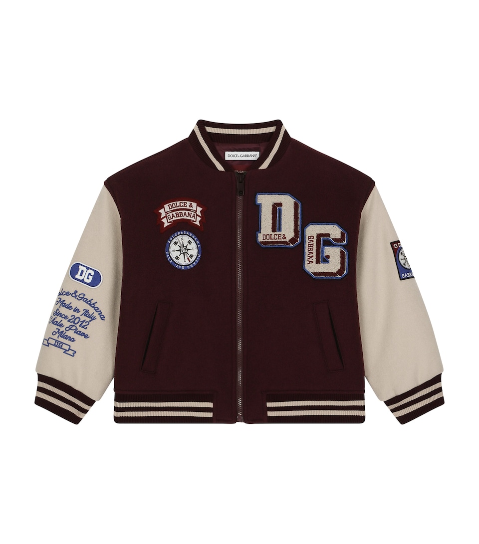 Virgin Wool-Blend Bomber Jacket (8-12+ Years)