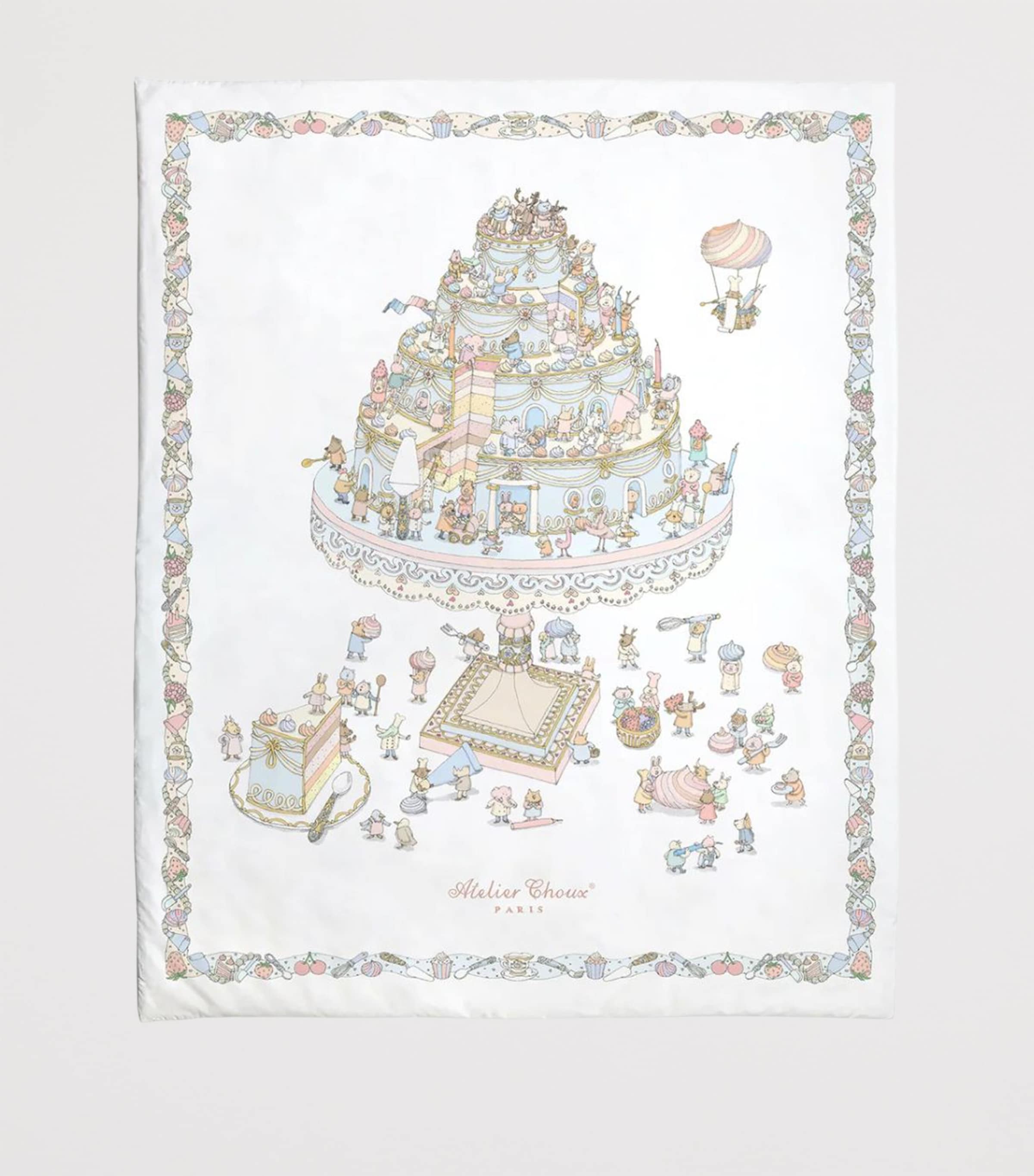 Atelier Choux Reversible Quilt (100cm x 130cm) Le Gateau Image 2
