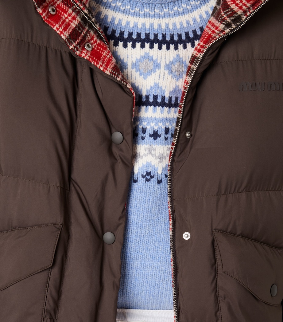 Down Technical Pongé Reversible Jacket F0789 Image 4