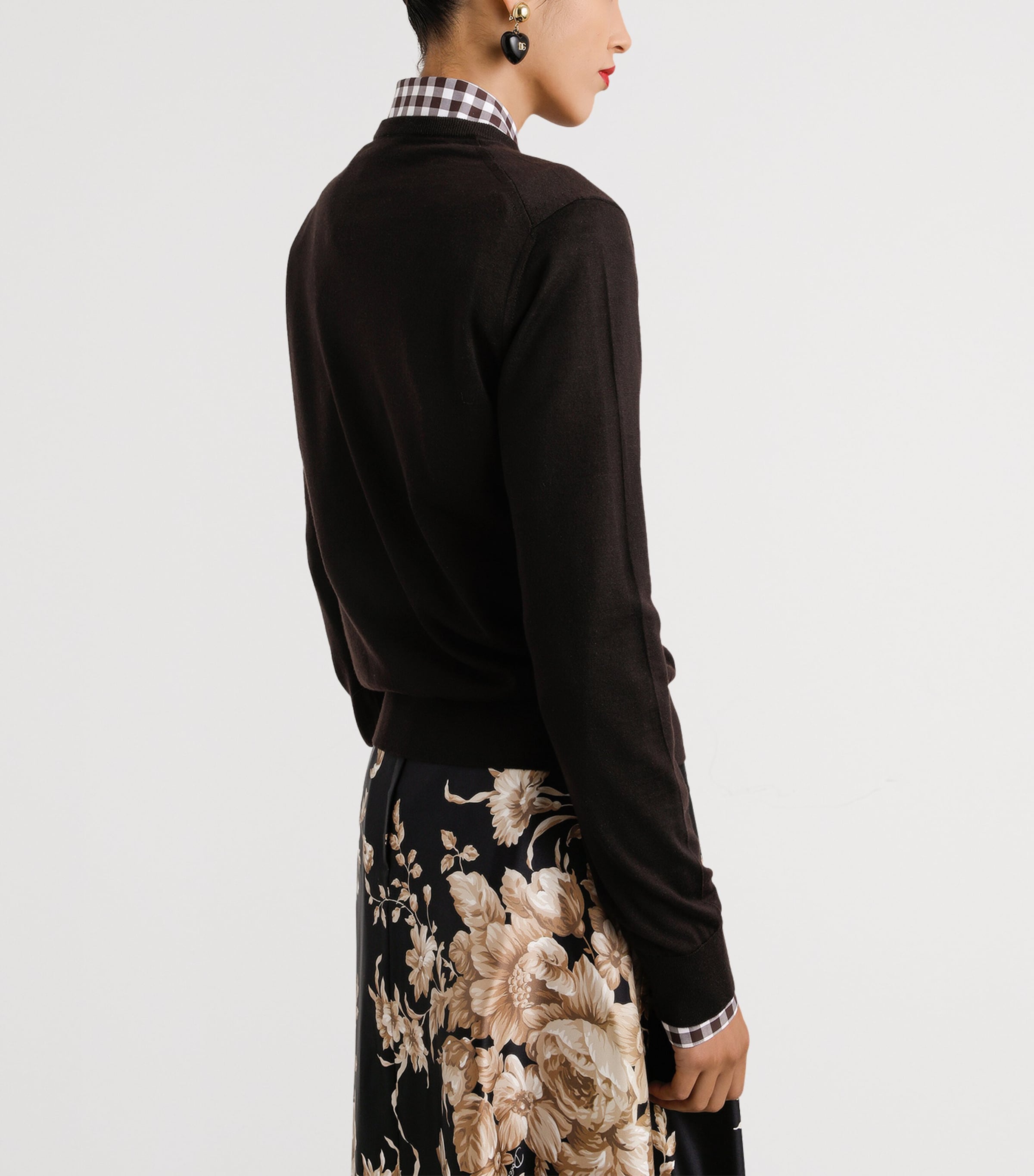 Cashmere Sweater M0682-EBONY Image 4