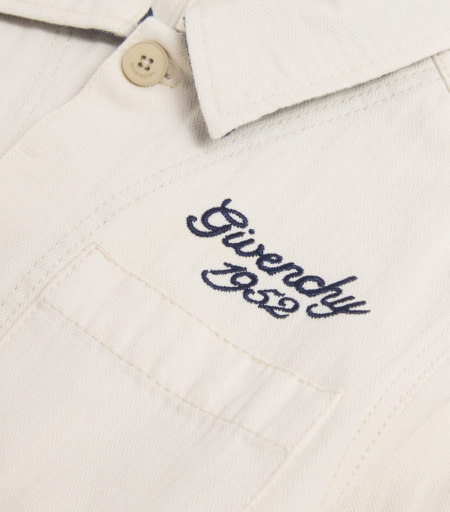 Cotton Embroidered Logo Shirt (4-12+ Years) 21K NEW BEIGE Image 4