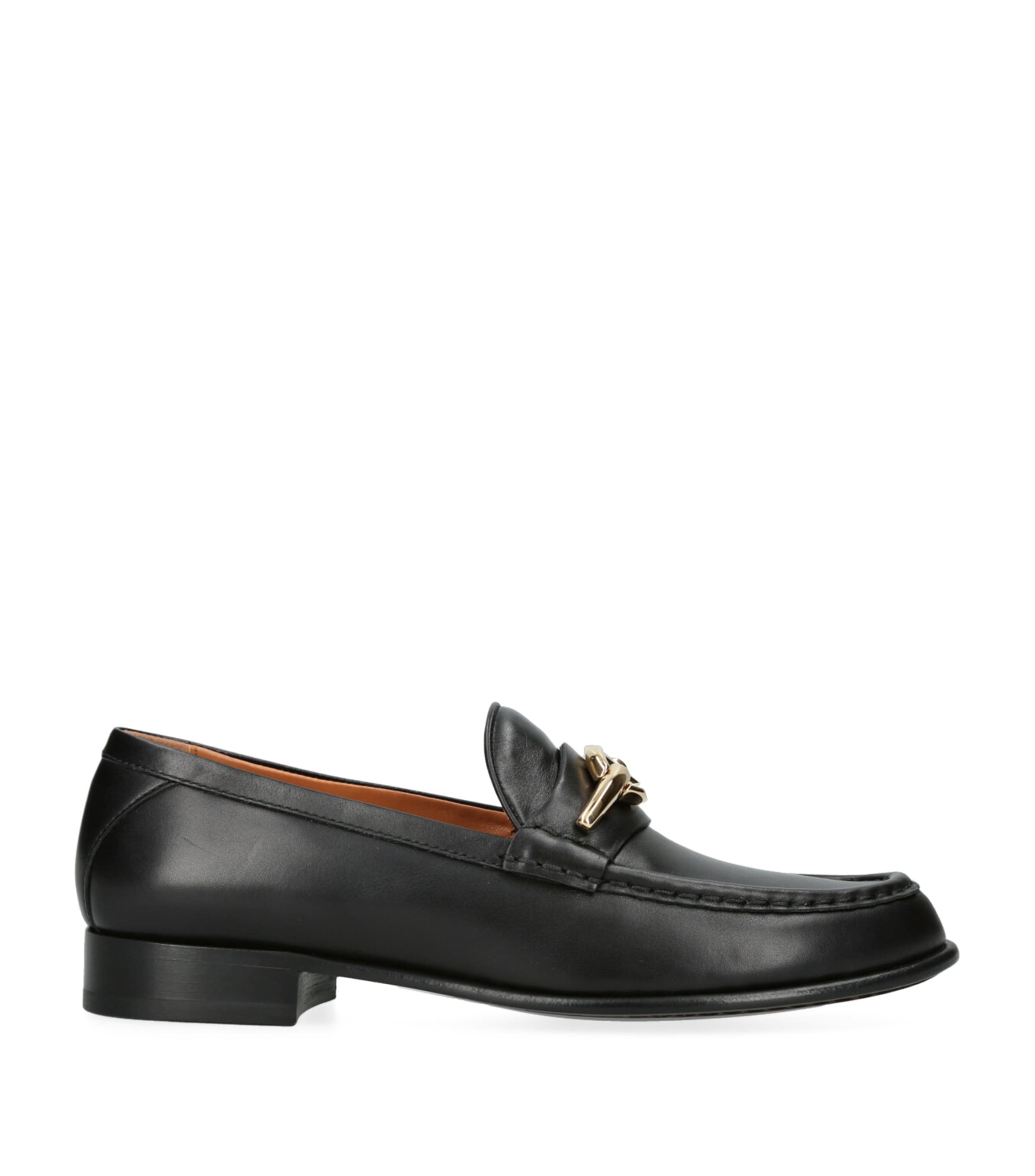 Valentino Garavani Leather VLOGO Gate Loafers | Harrods US