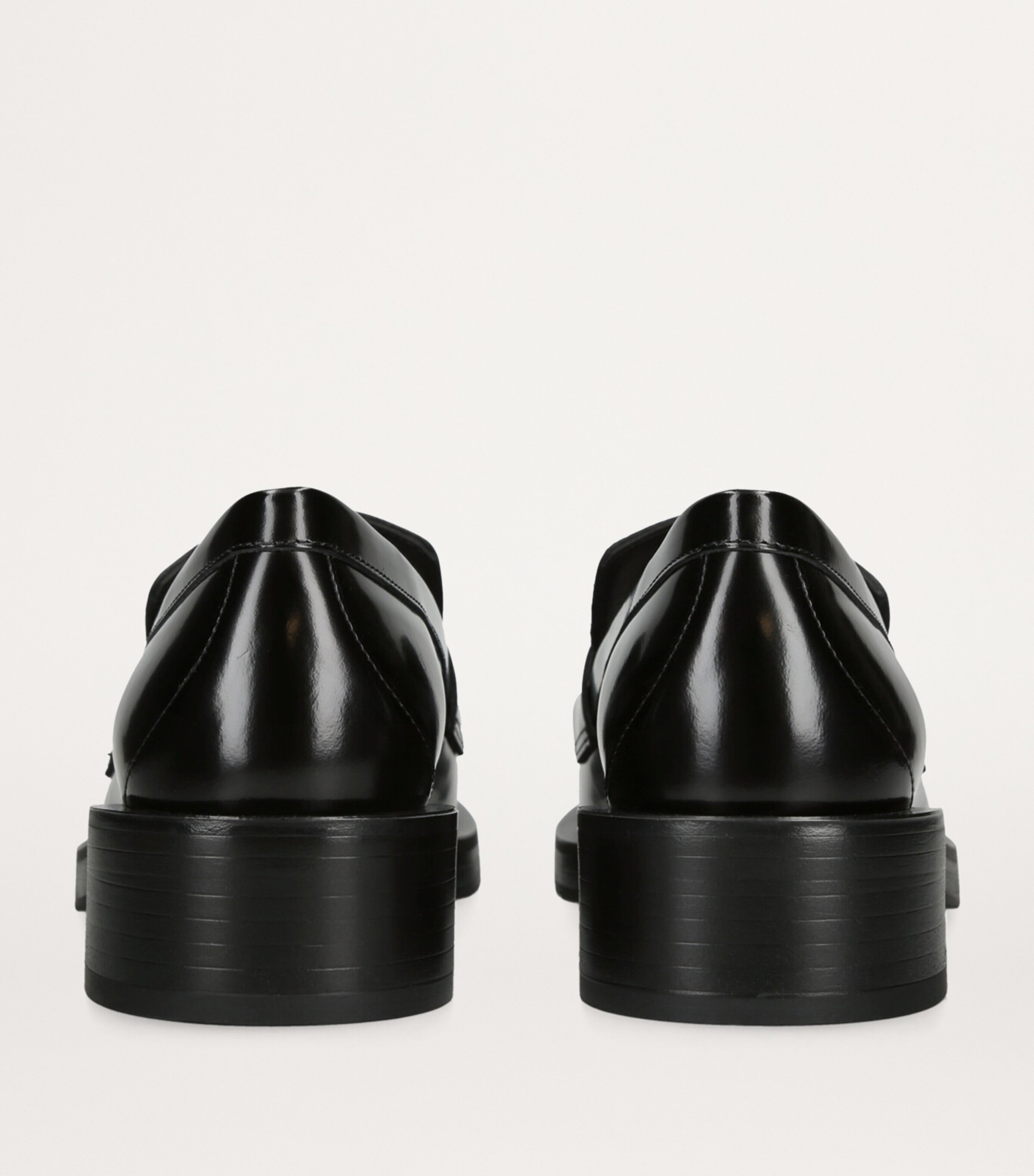 Stuart Weitzman Leather Palmer Bold Loafers Black Image 4