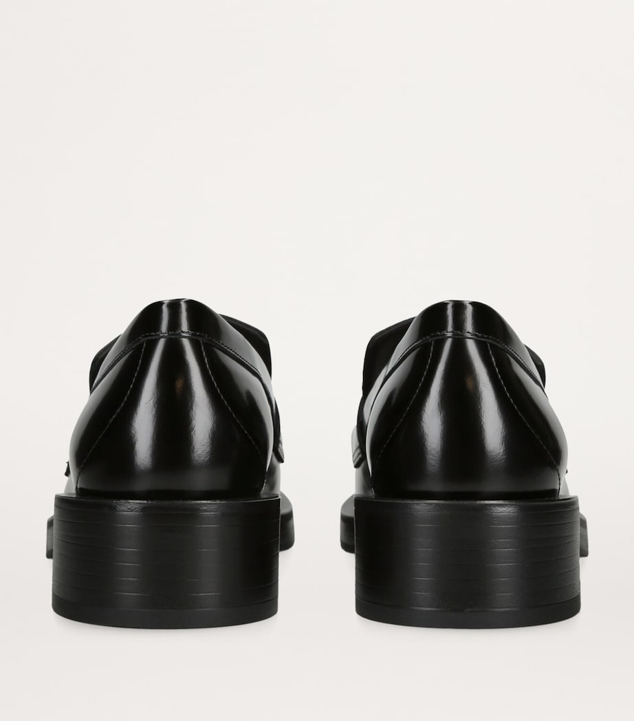 Leather Palmer Bold Loafers BLACK Image 4