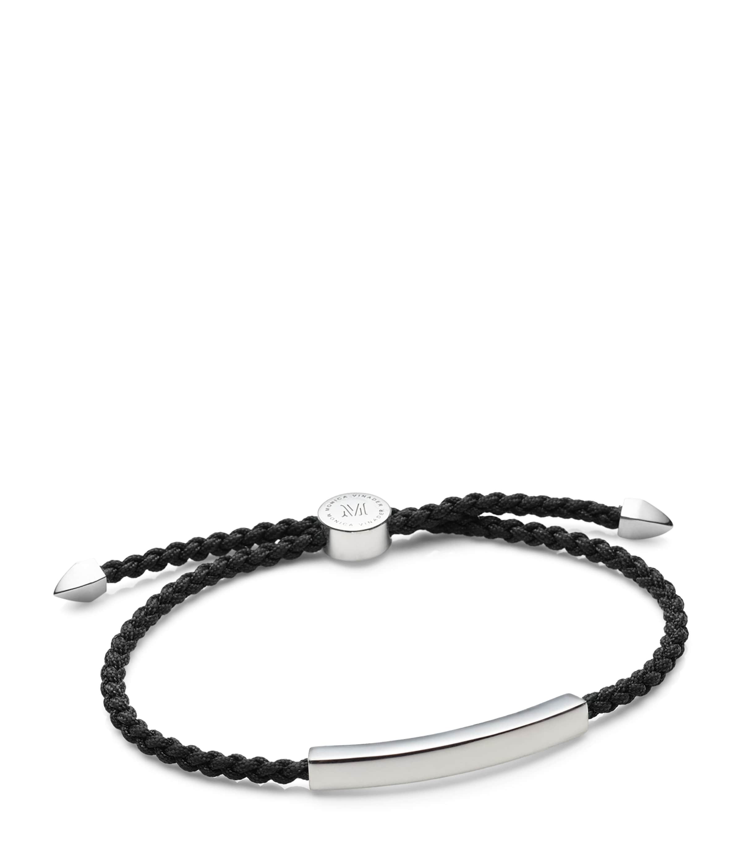 Monica Vinader Sterling Silver Woven Friendship Bracelet Sterling Silver Image 1