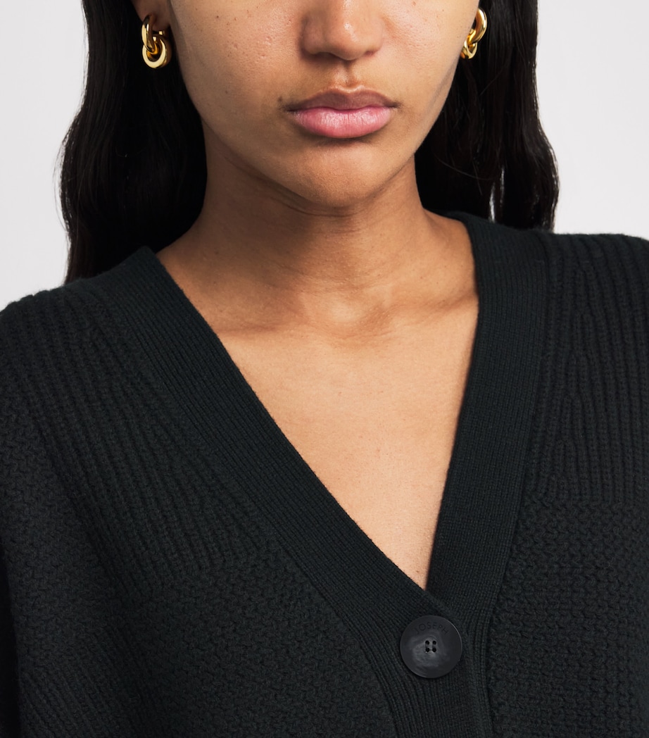 Wool Cardigan BLACK Image 6