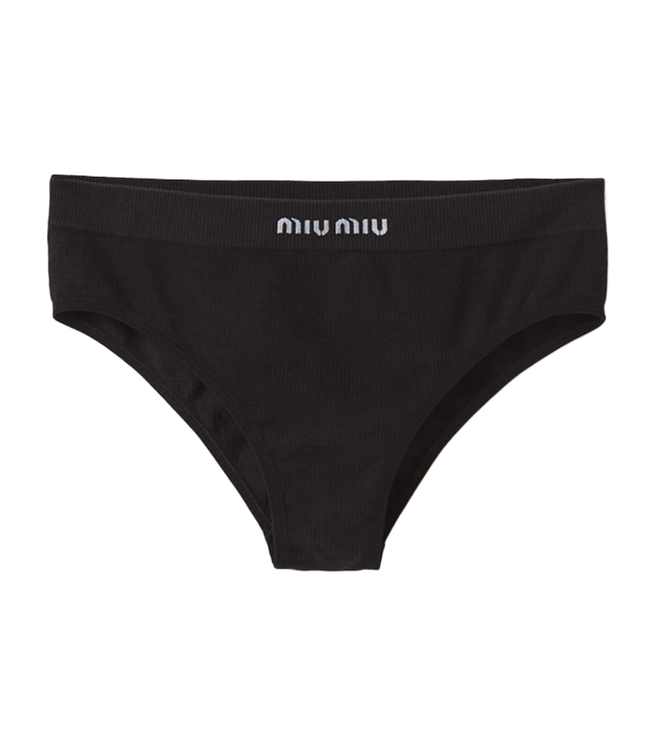 Ribbed Seamless Briefs F0002 Image 1