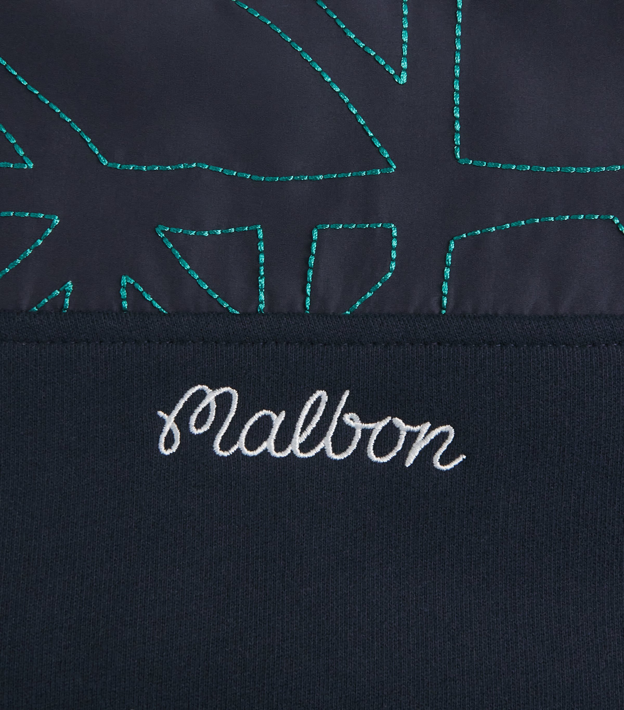 Malbon Golf Mens Tierra Crew-Neck Sweatshirt Midnight Image 6