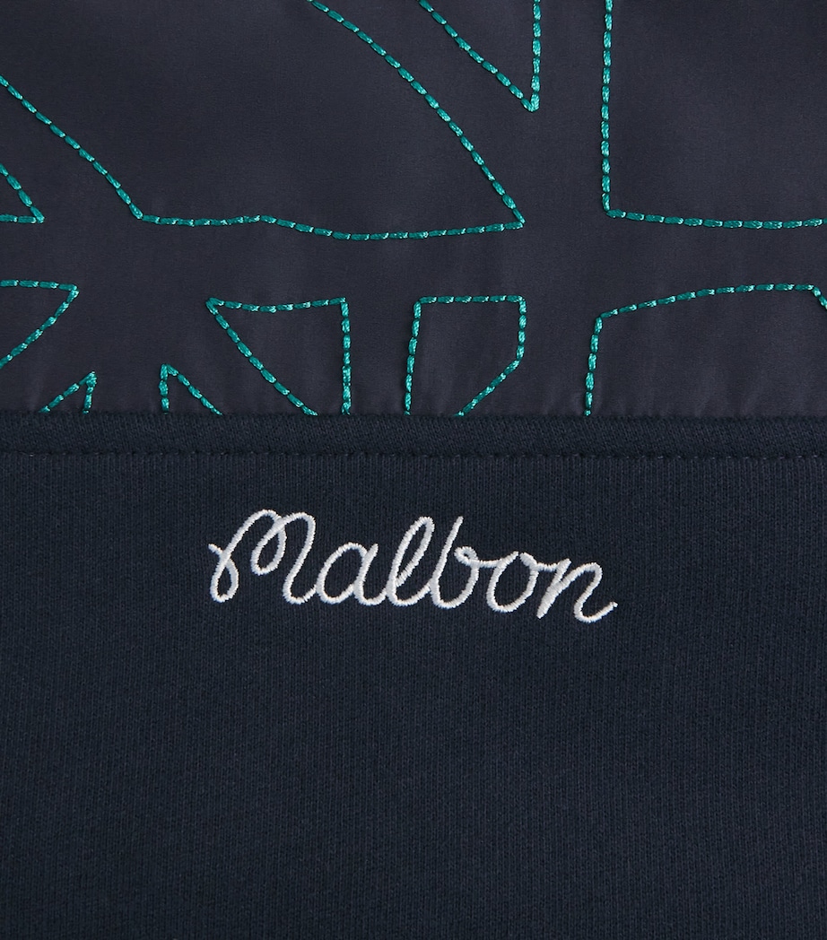 Malbon Golf Mens Tierra Crew-Neck Sweatshirt Midnight Image 6