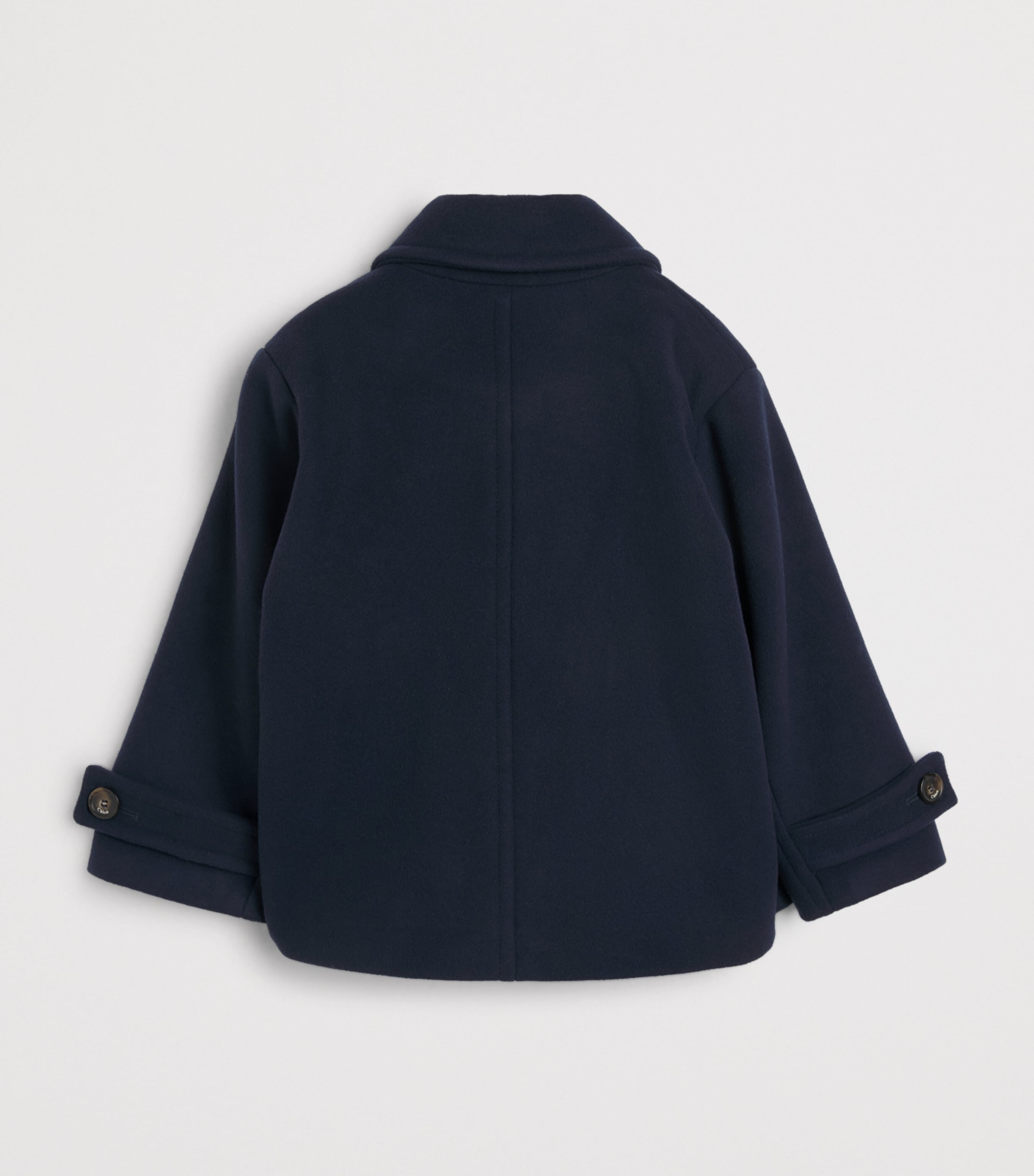 Chloé Kids Wool-Blend Pea Coat (4-14 Years) Navy Image 2