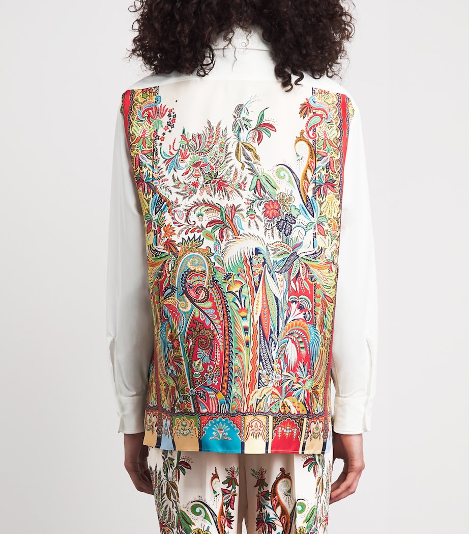 Etro Womens Cotton-Silk Floral-Print Shirt Prnt/white Bs Image 5