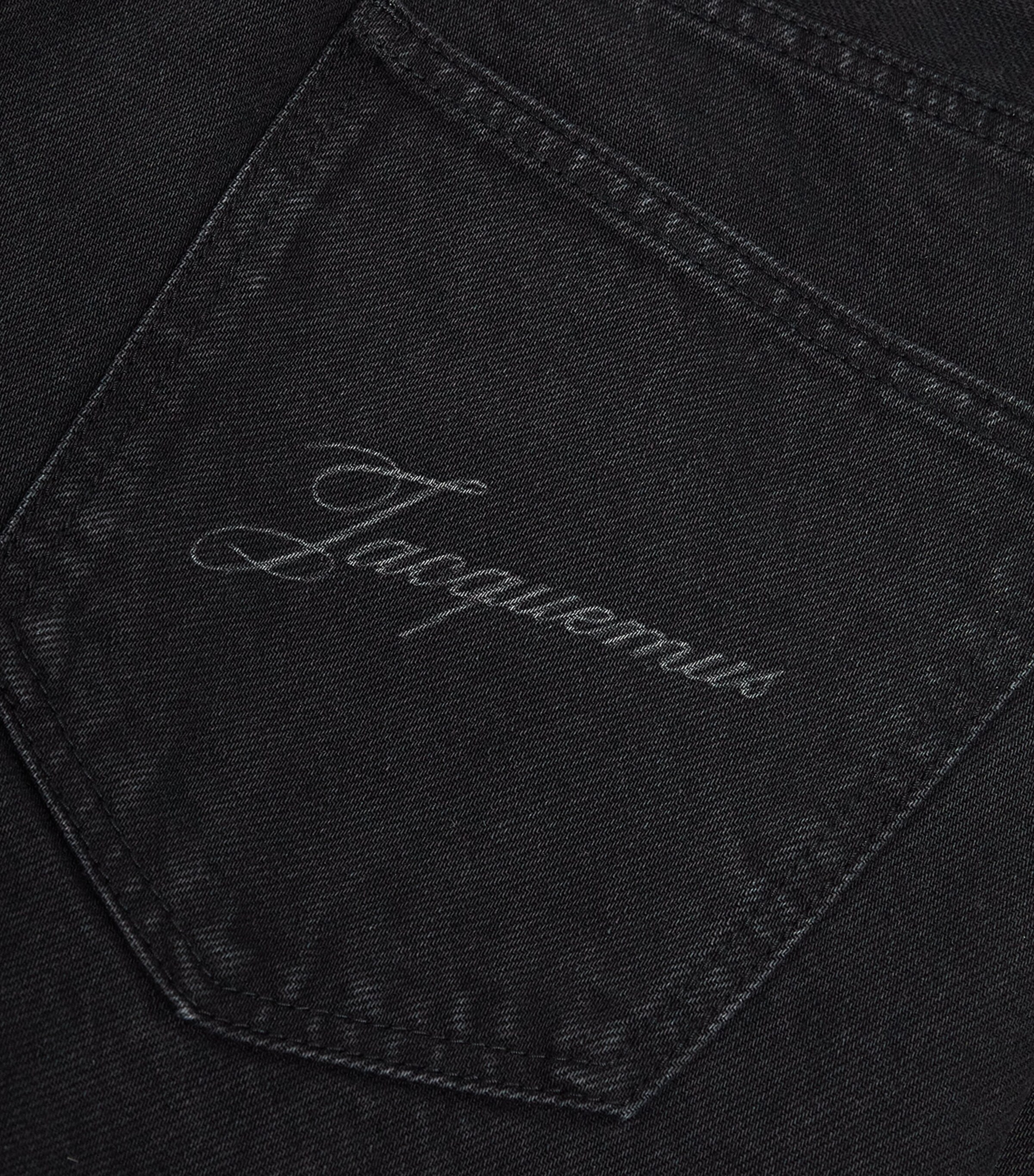 Jacquemus Mens Straight-Fit Jeans Black Image 5