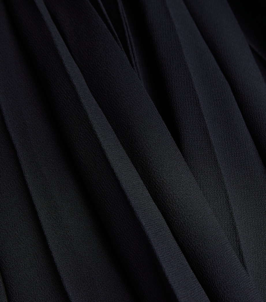 Pleated Midi Dress DEEP NAVY Image 5