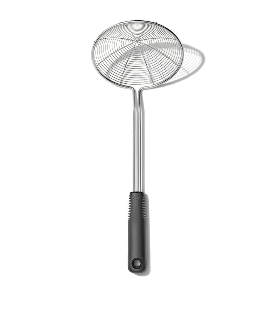 Good Grips Scoop and Strain Skimmer SILVER/BLACK Image 1