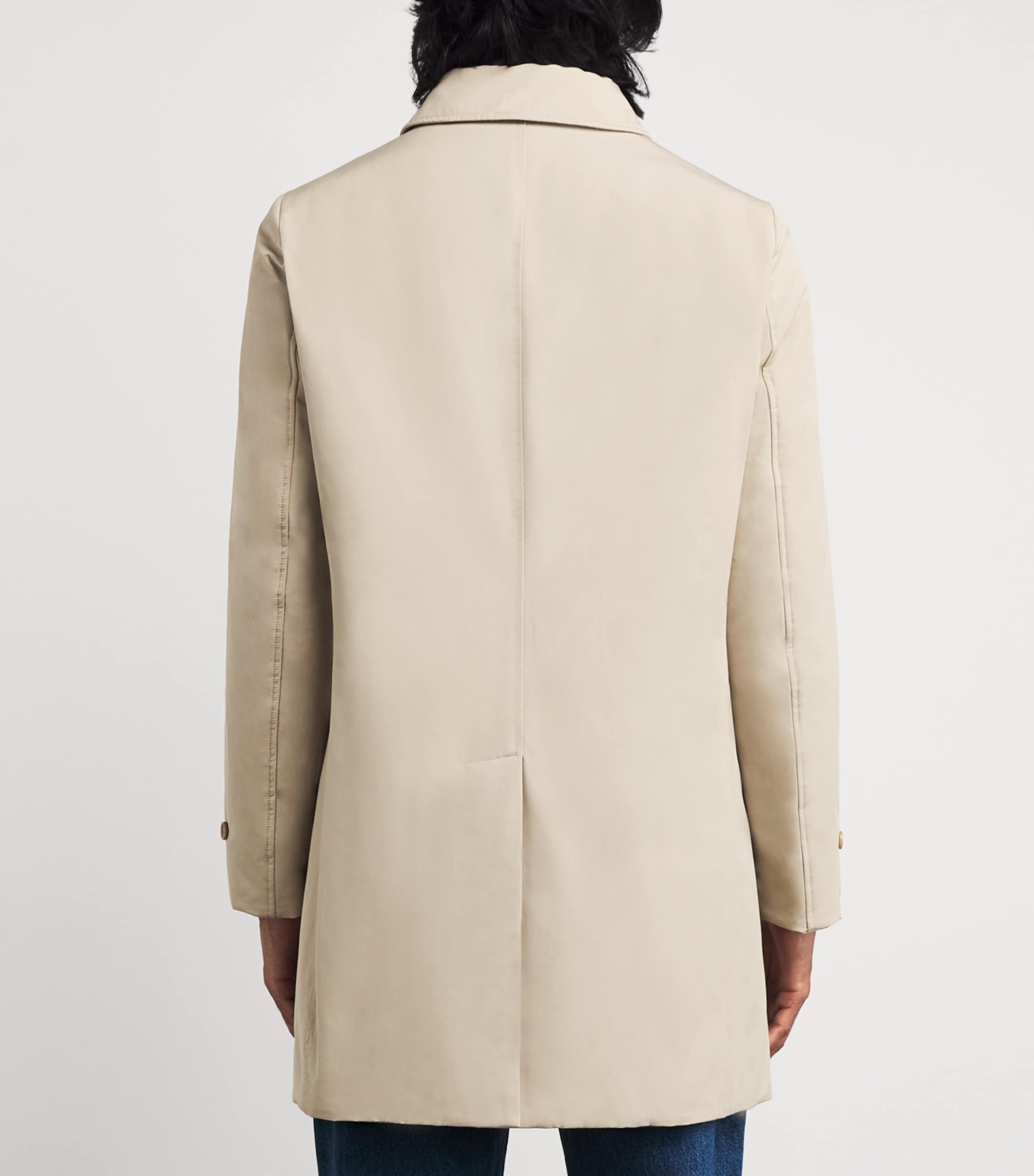 Cotton-Blend Down Overcoat 50045 - SABBIA Image 4