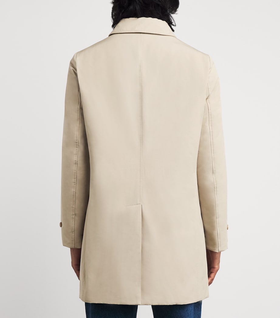 Cotton-Blend Down Overcoat 50045 - SABBIA Image 4