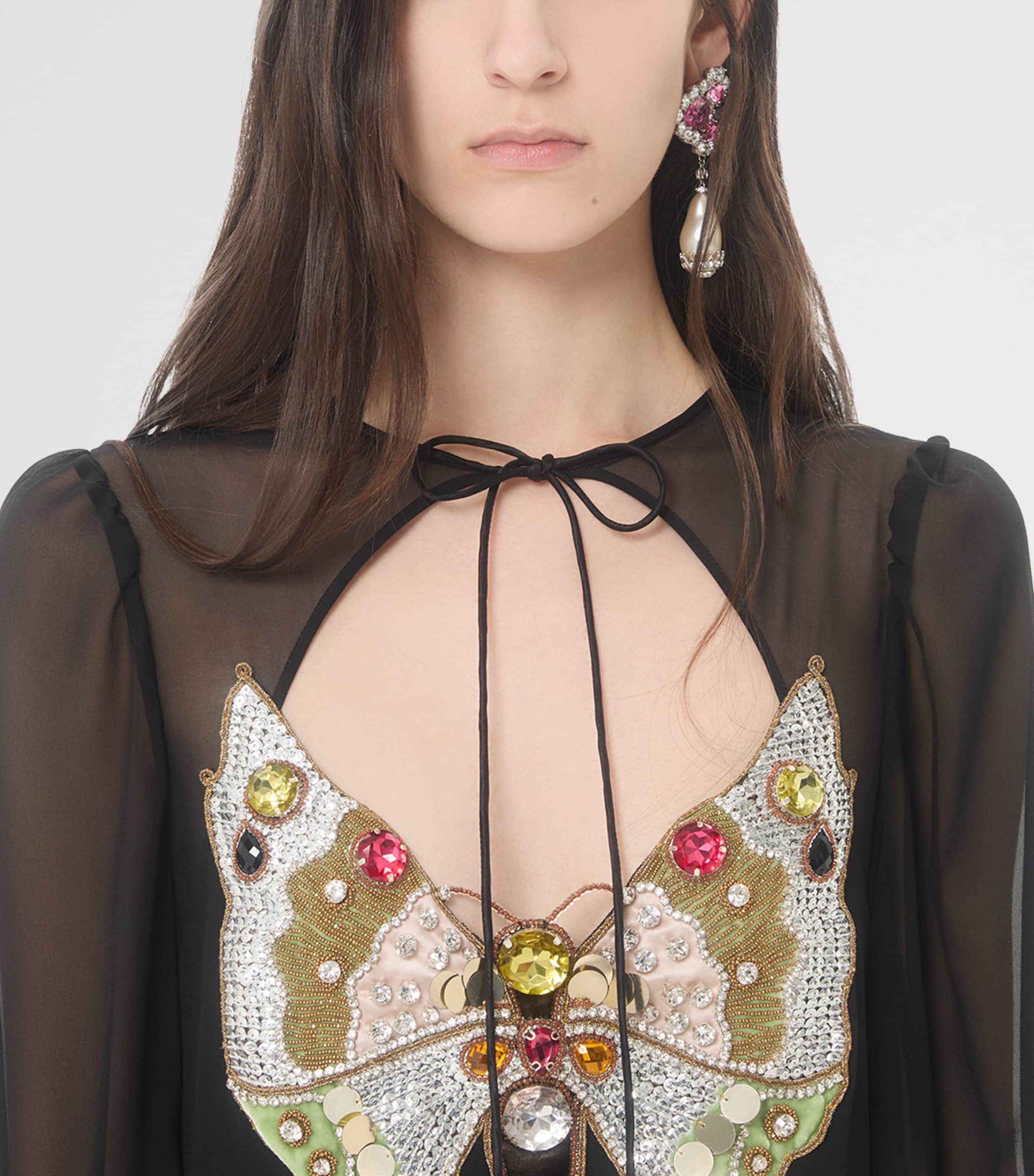 Embellished Georgette Gown K92 Image 6