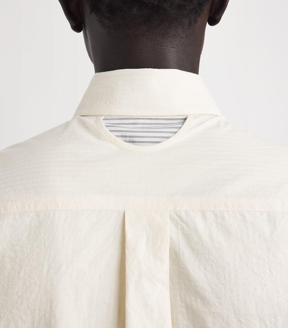 Craig Green Mens Cotton Reversible Shirt Ecru/ Double Stripe Image 3