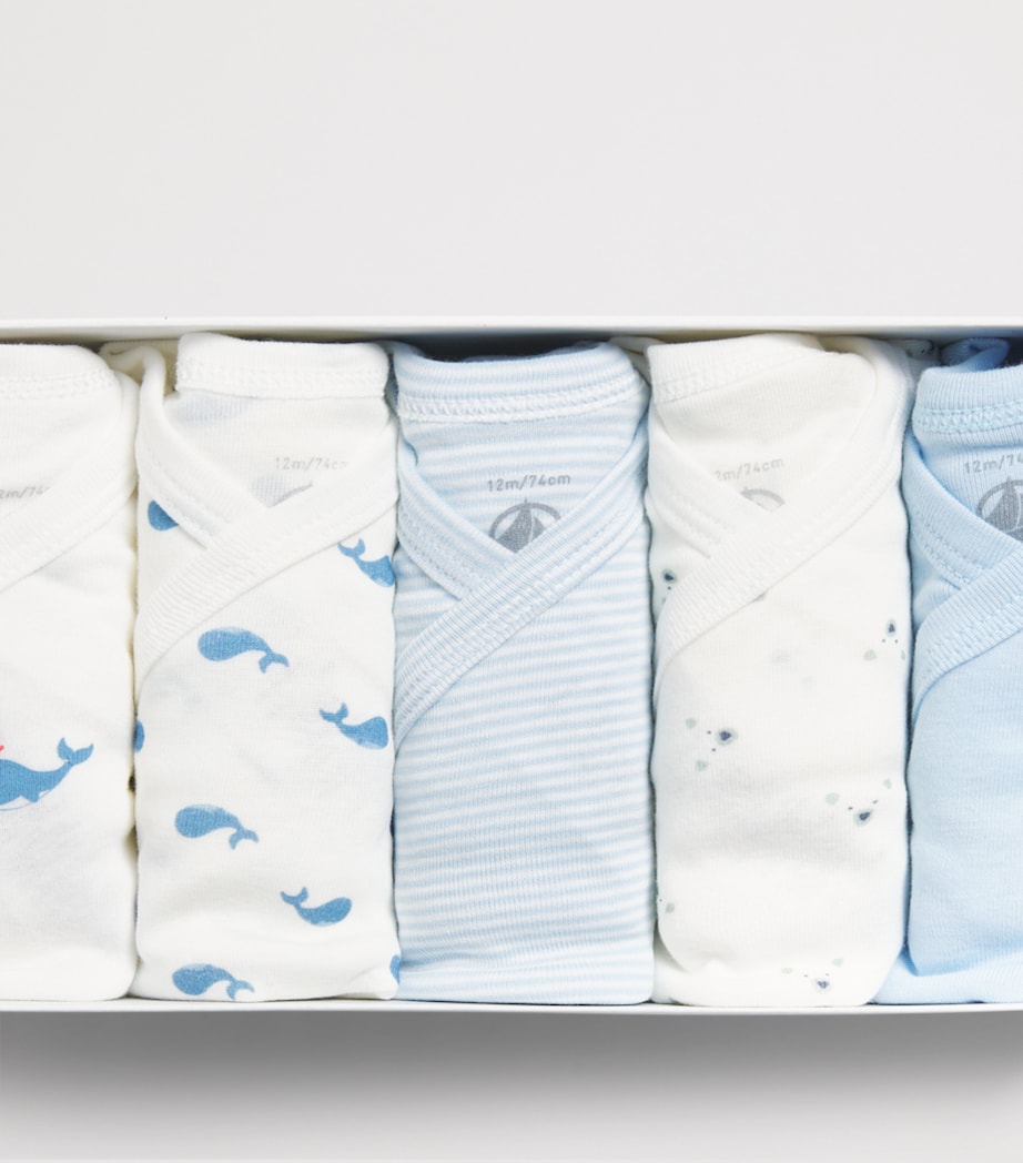 Petit Bateau Set of 5 Cotton Bodysuits (0-12 Months) Variante Image 3