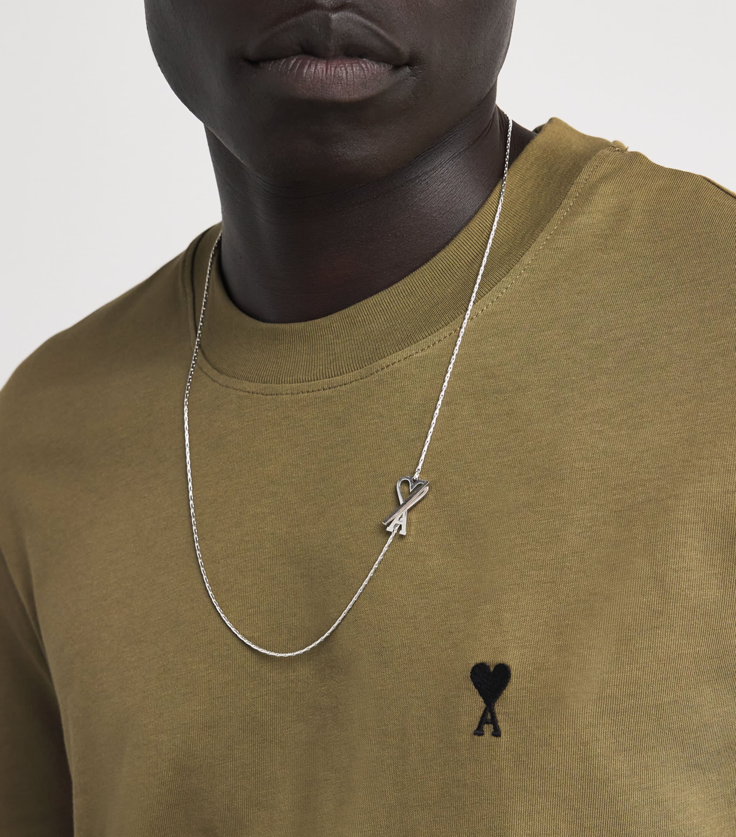 【AMI PARIS】 Logo Pendant Necklace（送料込み） AMI Paris Logo Pendant Necklace | Harrods UK