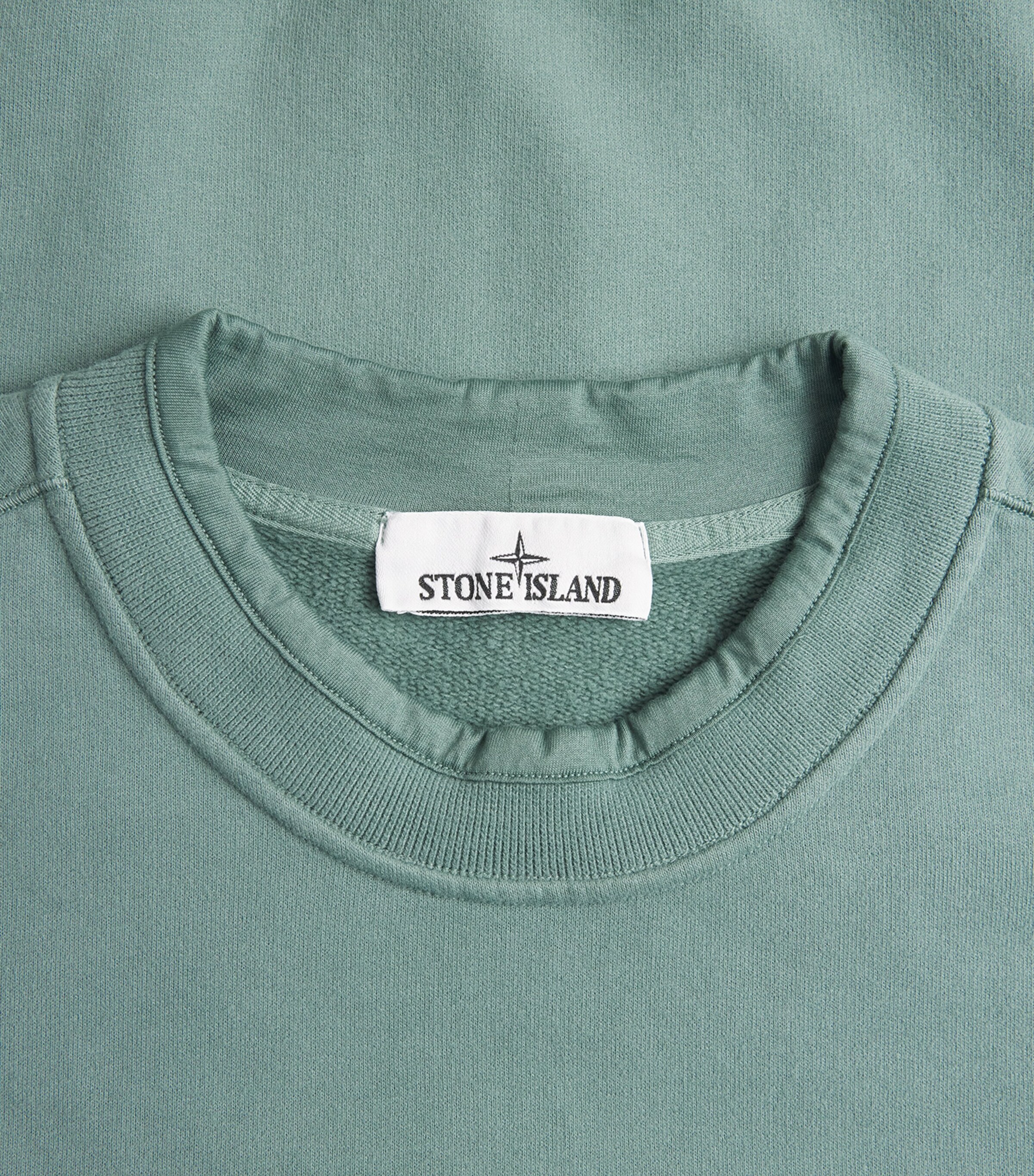 Stone Island Mens Cotton Rib-Knit Compass Sweatshirt Image 6