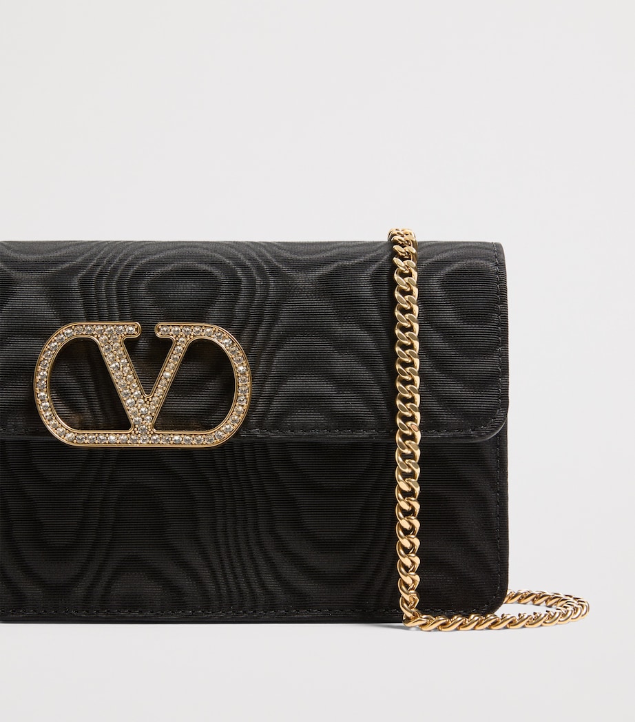 Valentino Garavani Moiré VLogo Signature Chain Wallet Edm Image 7