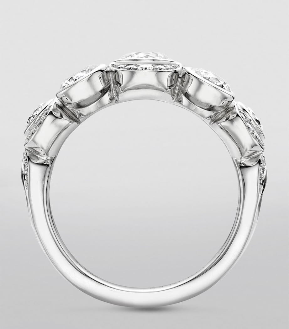 Platinum and Diamond Over The Moon Ring PLATINUM Image 2