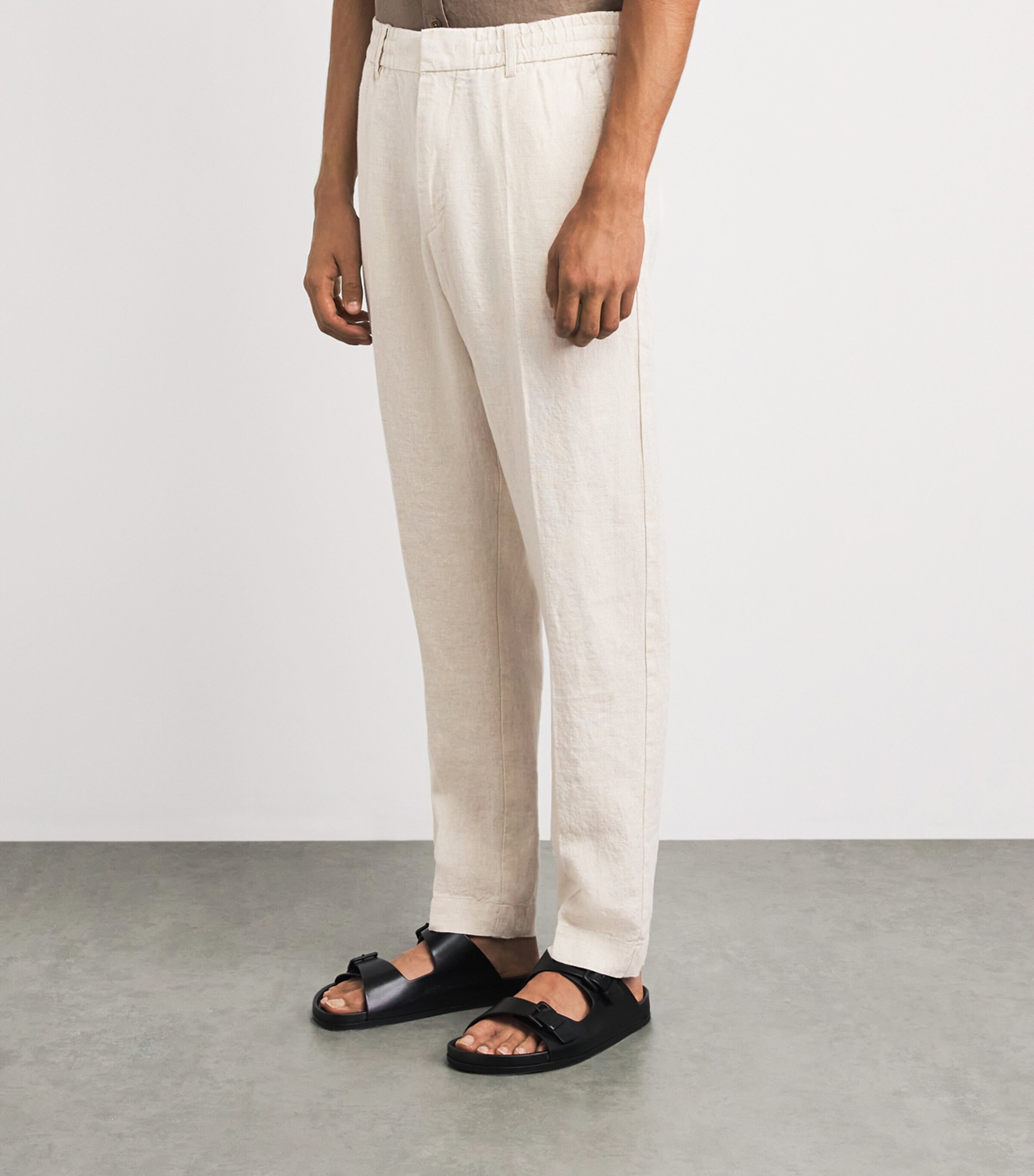 NN.07 Mens Linen Billie Trousers Oat Image 4