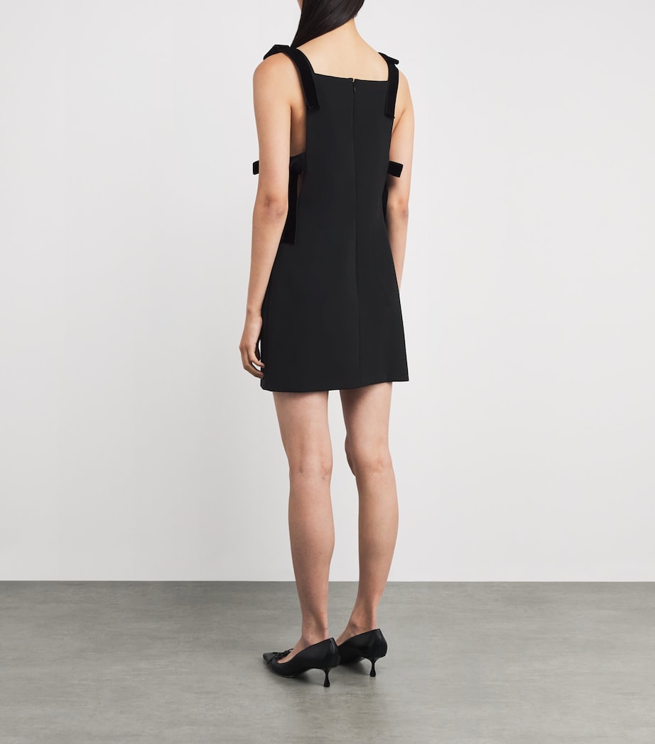 Velvet Mini Dress BLACK Image 3