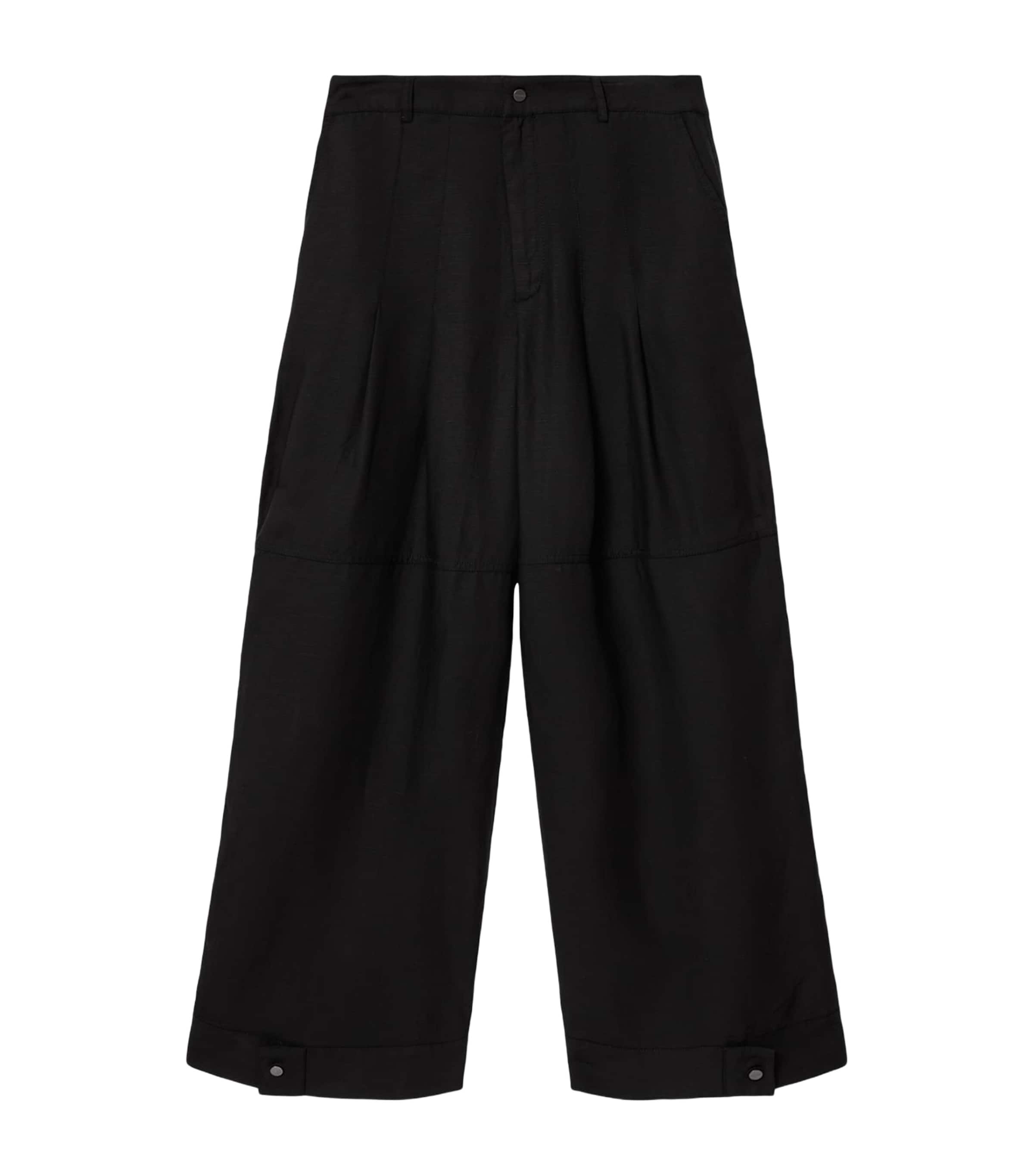 Sherell Wide-Leg Trousers BLACK Image 1
