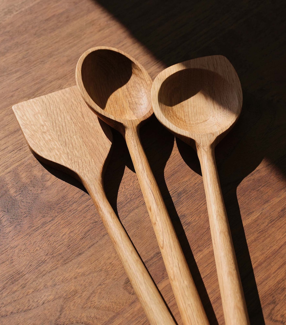 The Conran Shop Set of 3 Oak Istria Salad Servers Oak Image 3