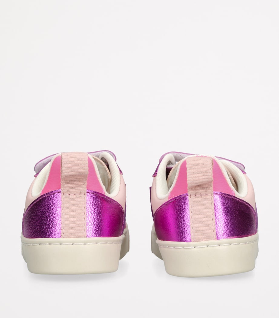 Leather V-10 Sneakers PINK COMB Image 2