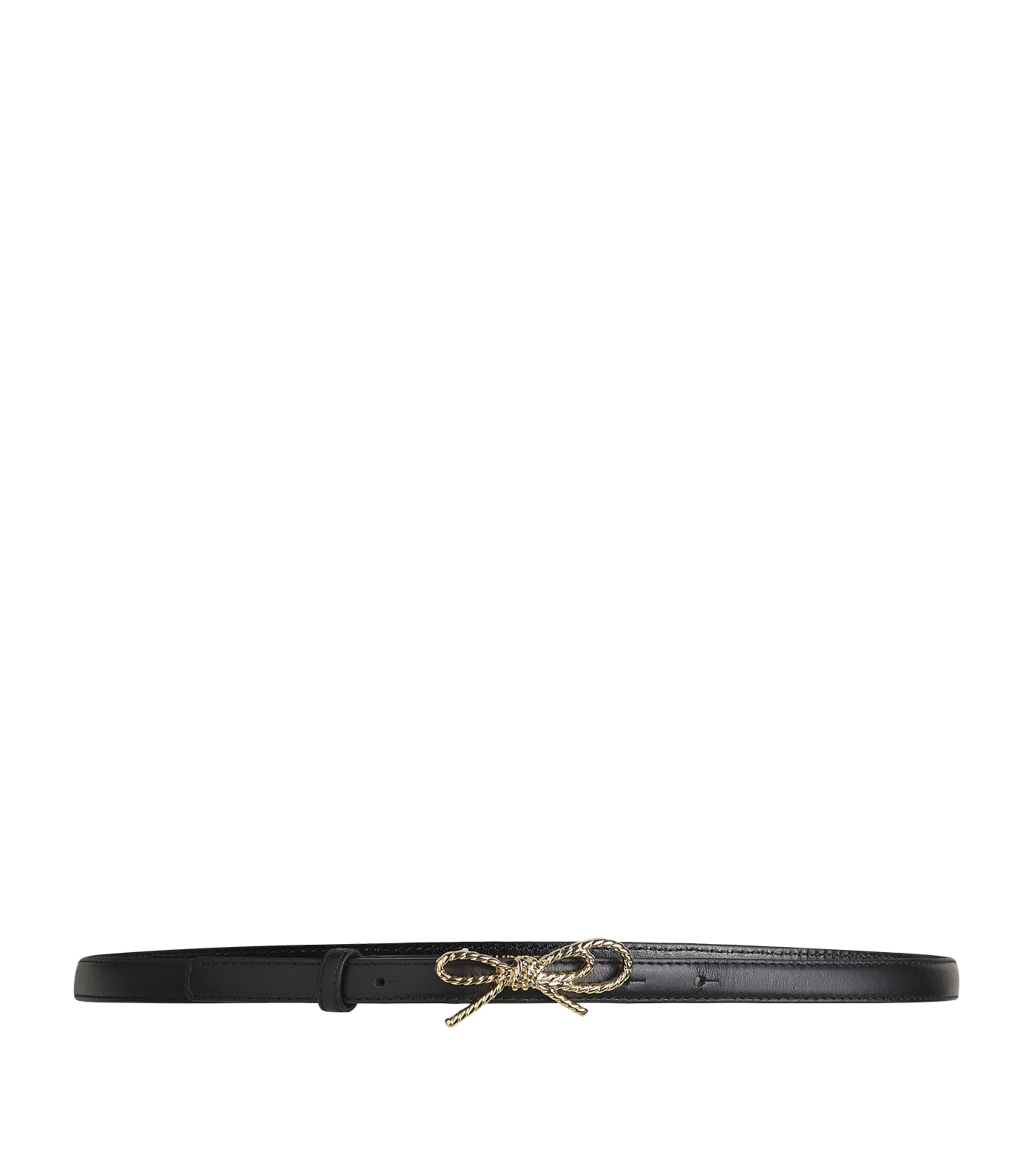 Claudie Pierlot Leather Knot Belt Black Image 1