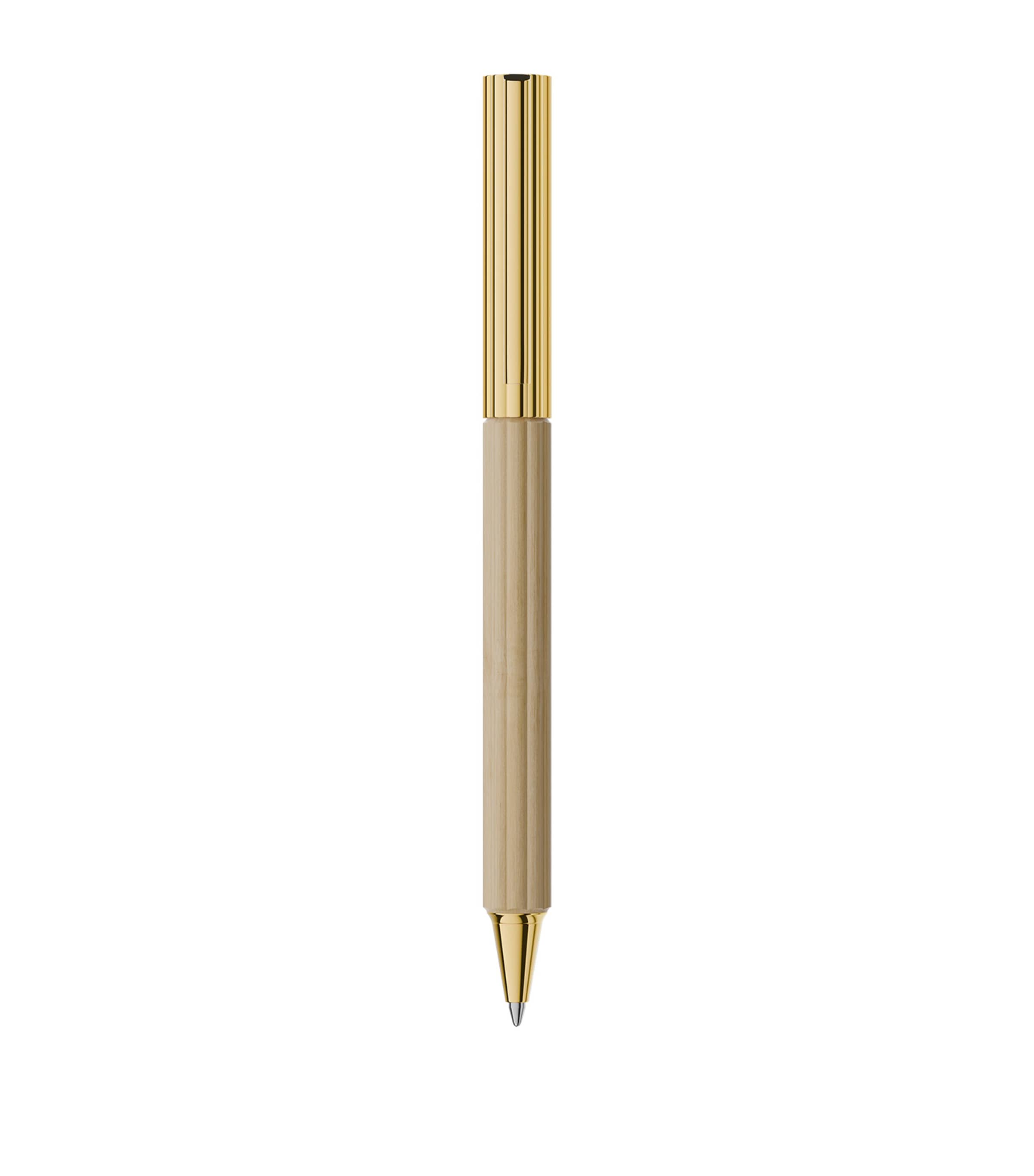 Graf von Faber-Castell Gold-Trim Hornbeam Wood Bloom Ballpoint Pen Gold Image 3