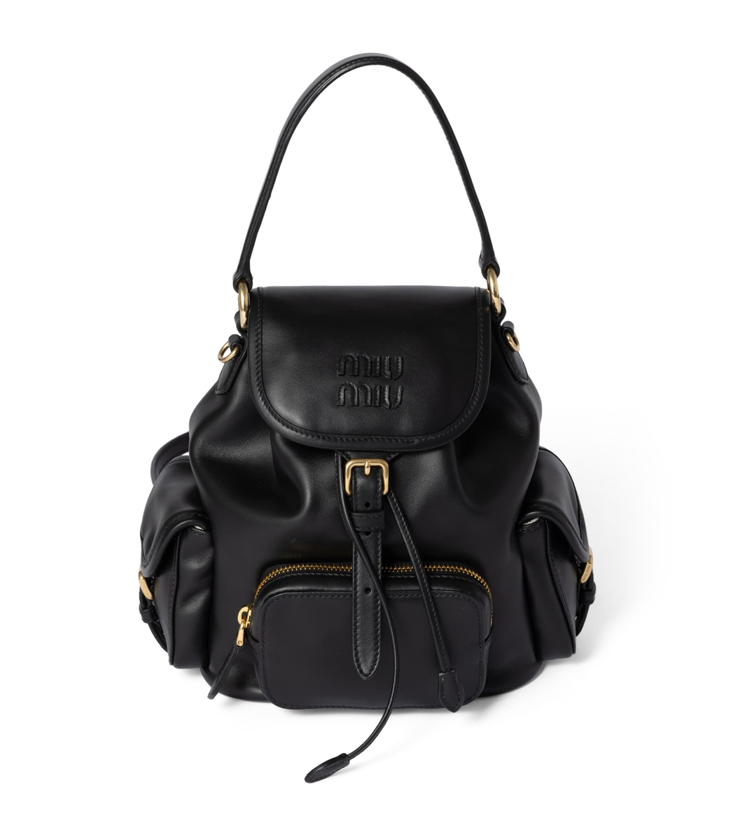 Miu Miu Leather Backpack Image 1