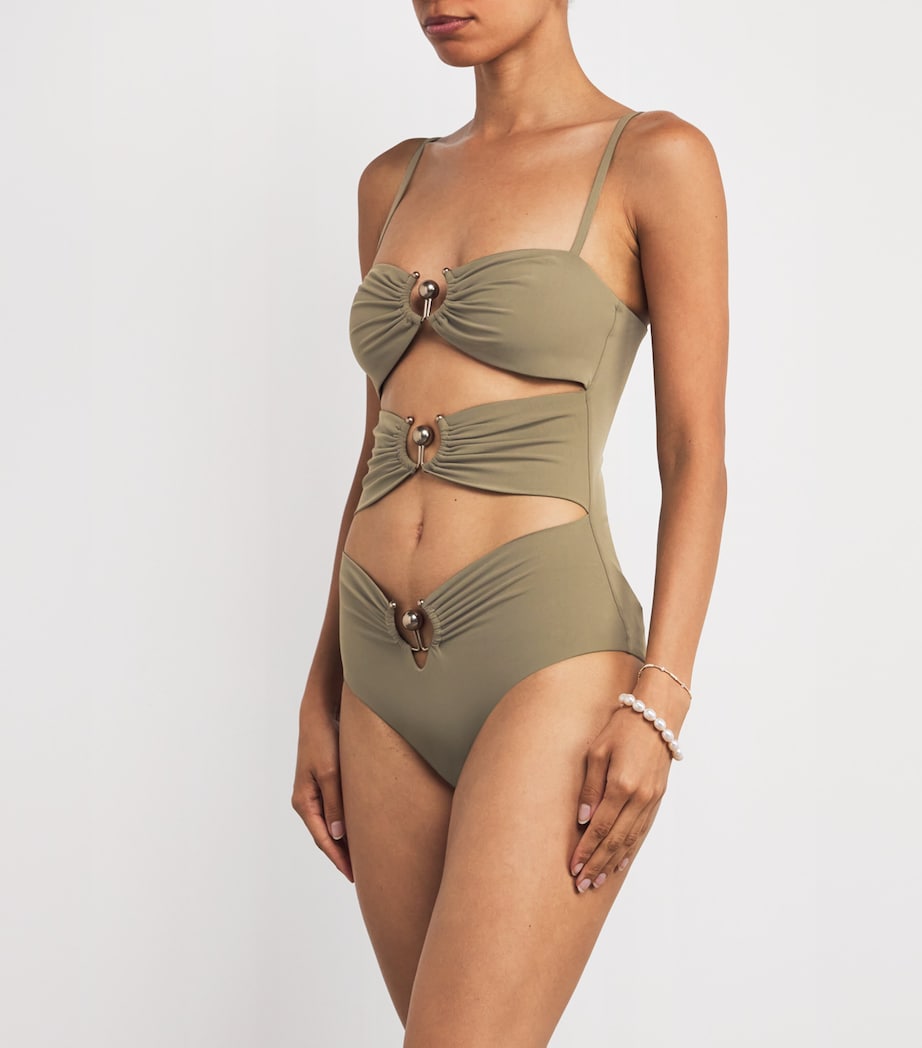 Cut-Out Orbit Swimsuit EUCALYPT Image 2