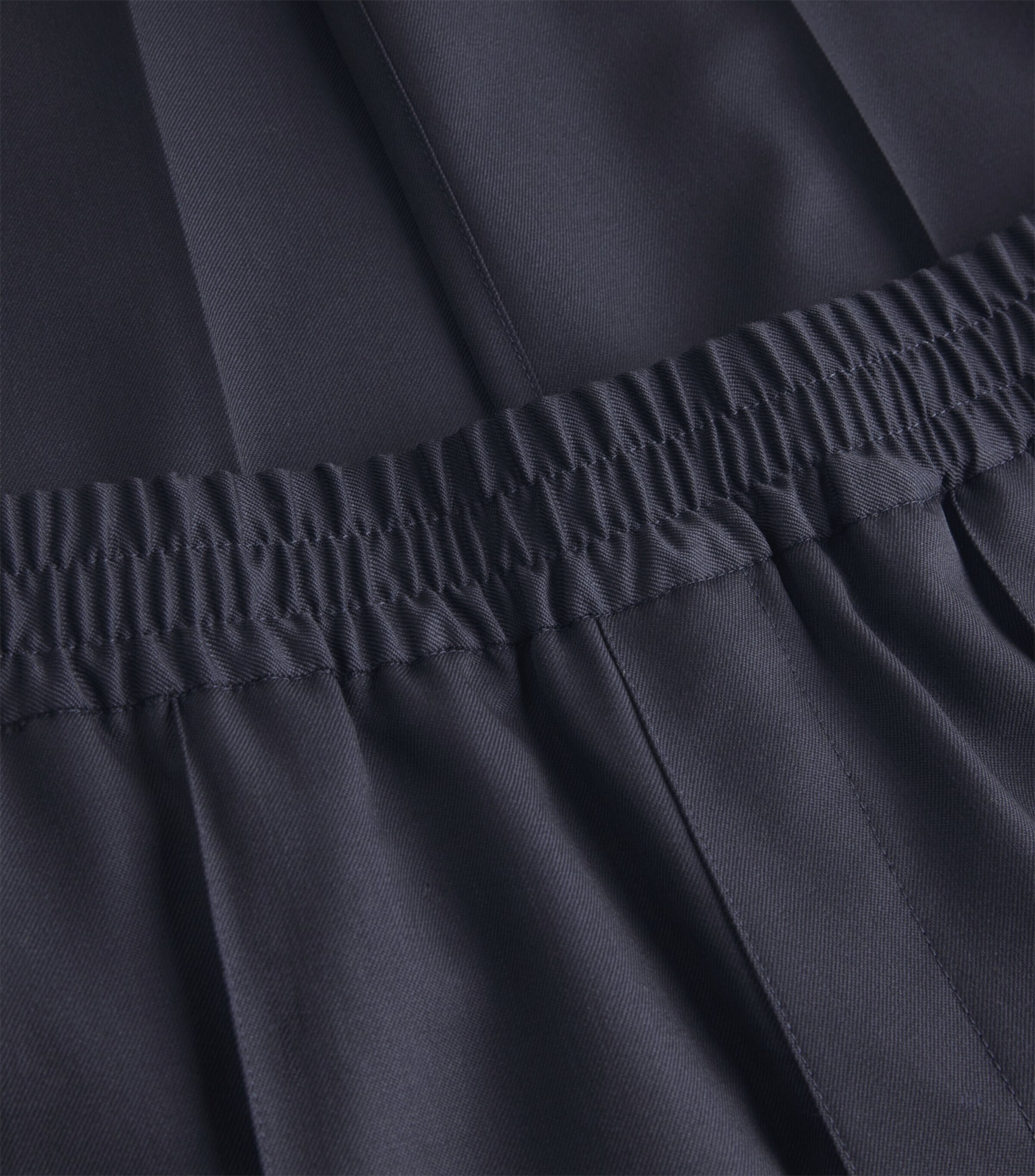 Wool Tapered Trousers IAK DARK NAVY Image 5