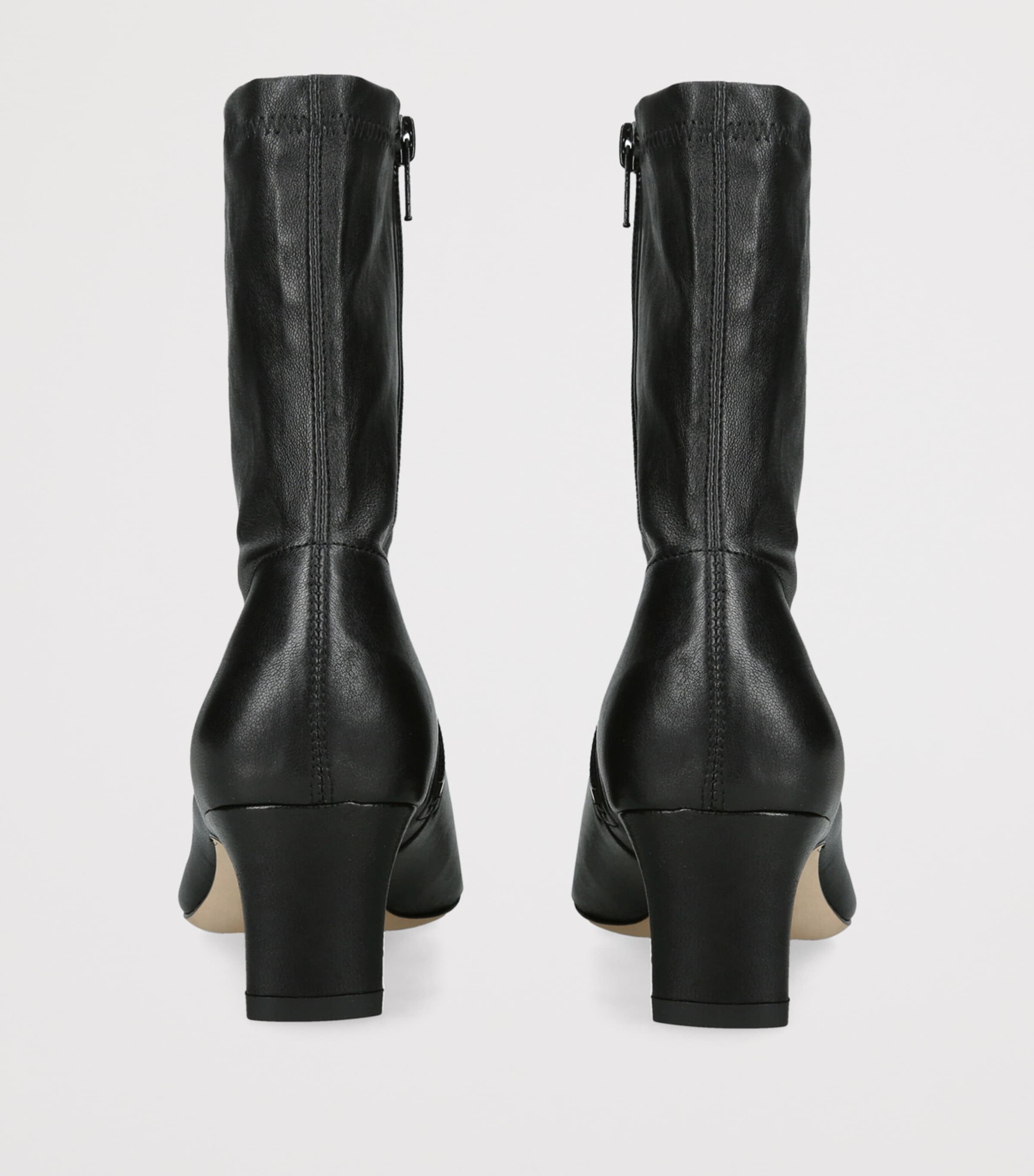 STAUD Leather Wally Sock Ankle Boots 55 Black Image 3