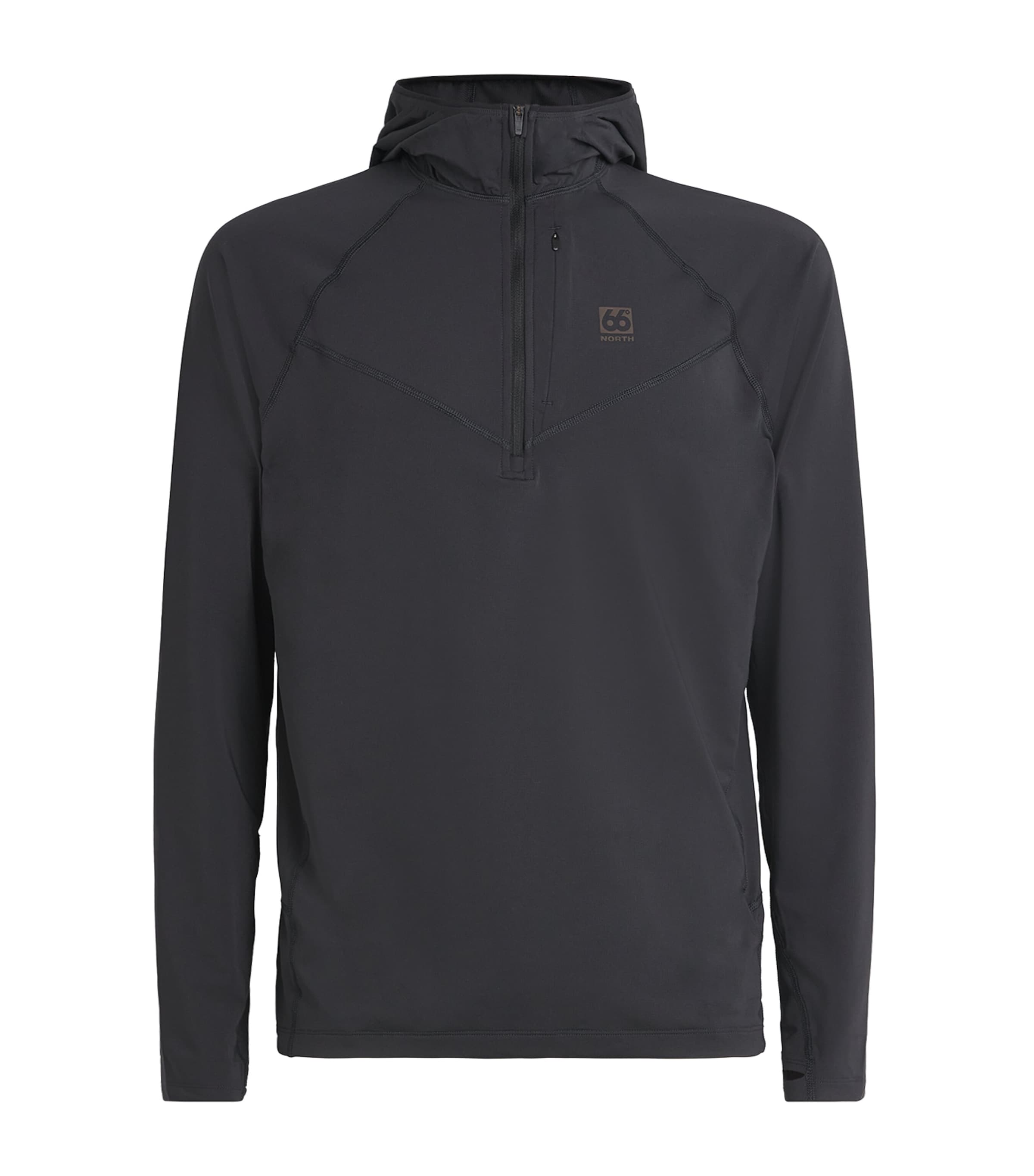 66 North Ljósufjöll Pull-over Jacket In Black