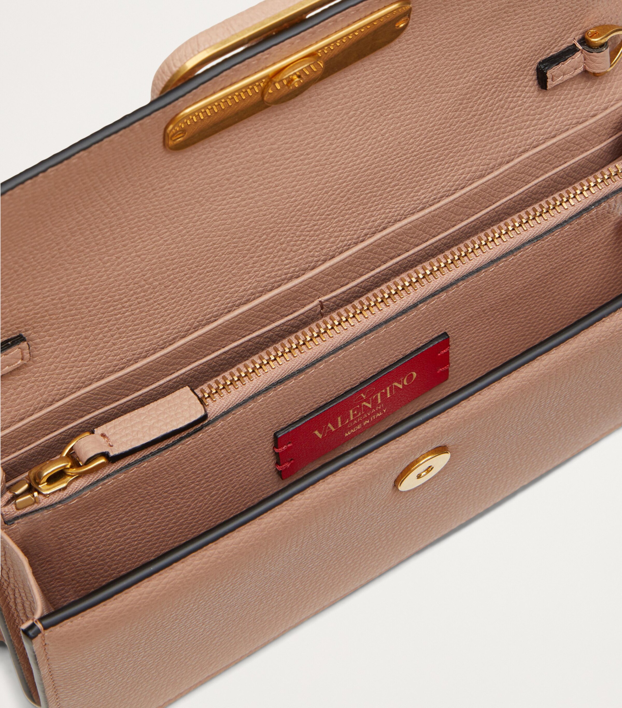 Leather VLogo Signature Chain Wallet GF9 Image 6