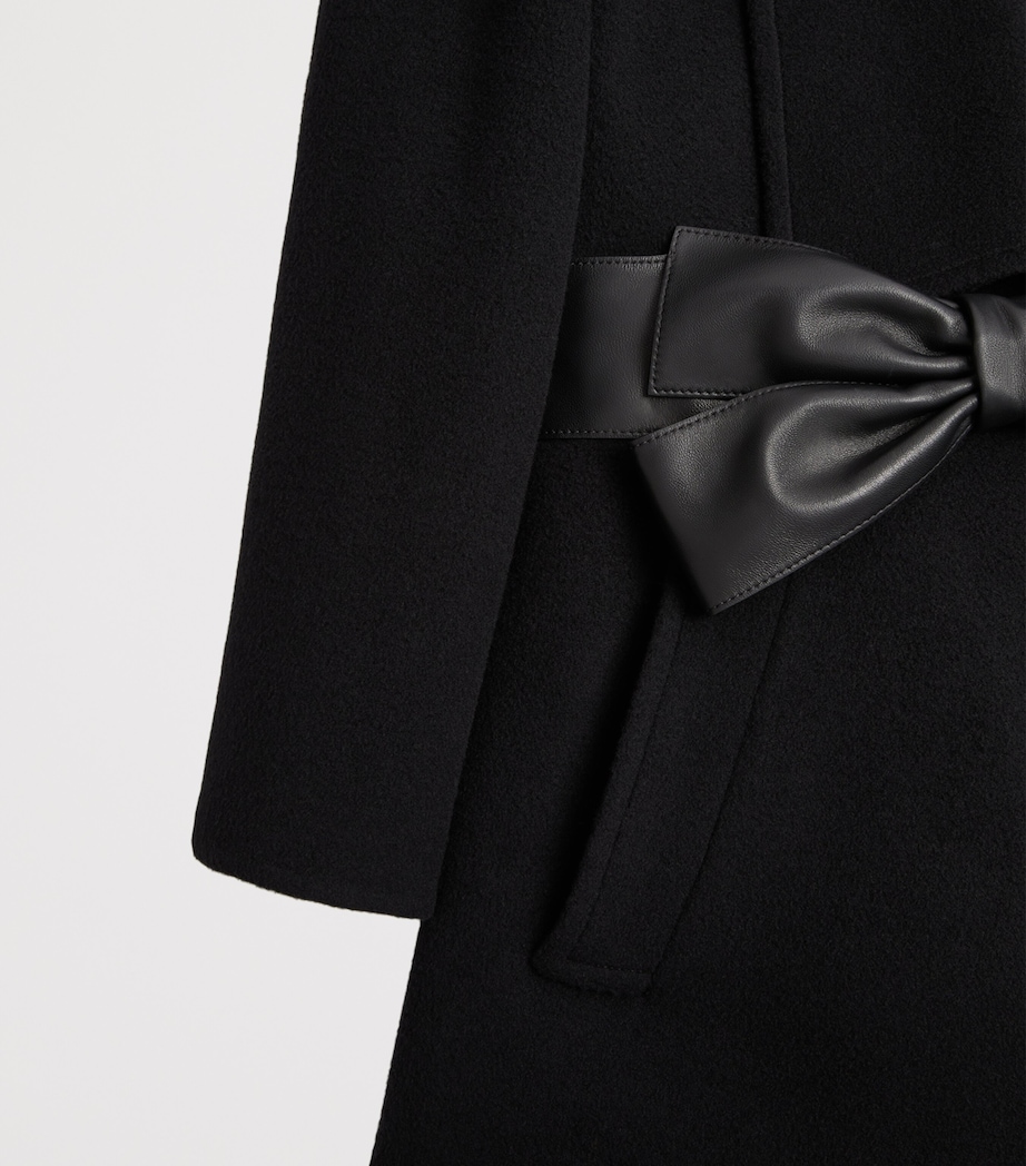 Valentino Womens Virgin Wool-Cashmere Belted Coat Image 7